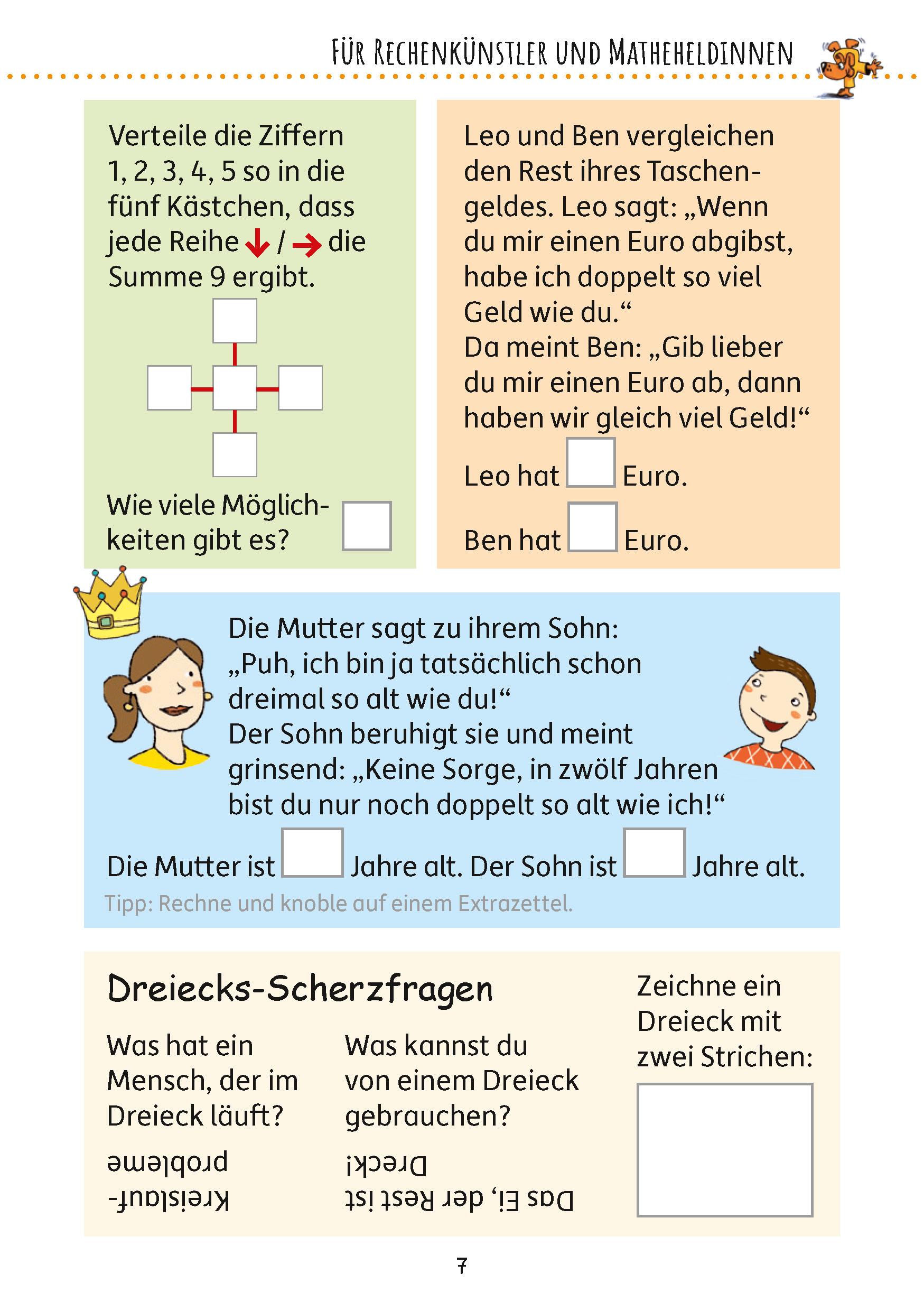 Beispielinhalt (Bild) Rätselblock ab 11 Jahre