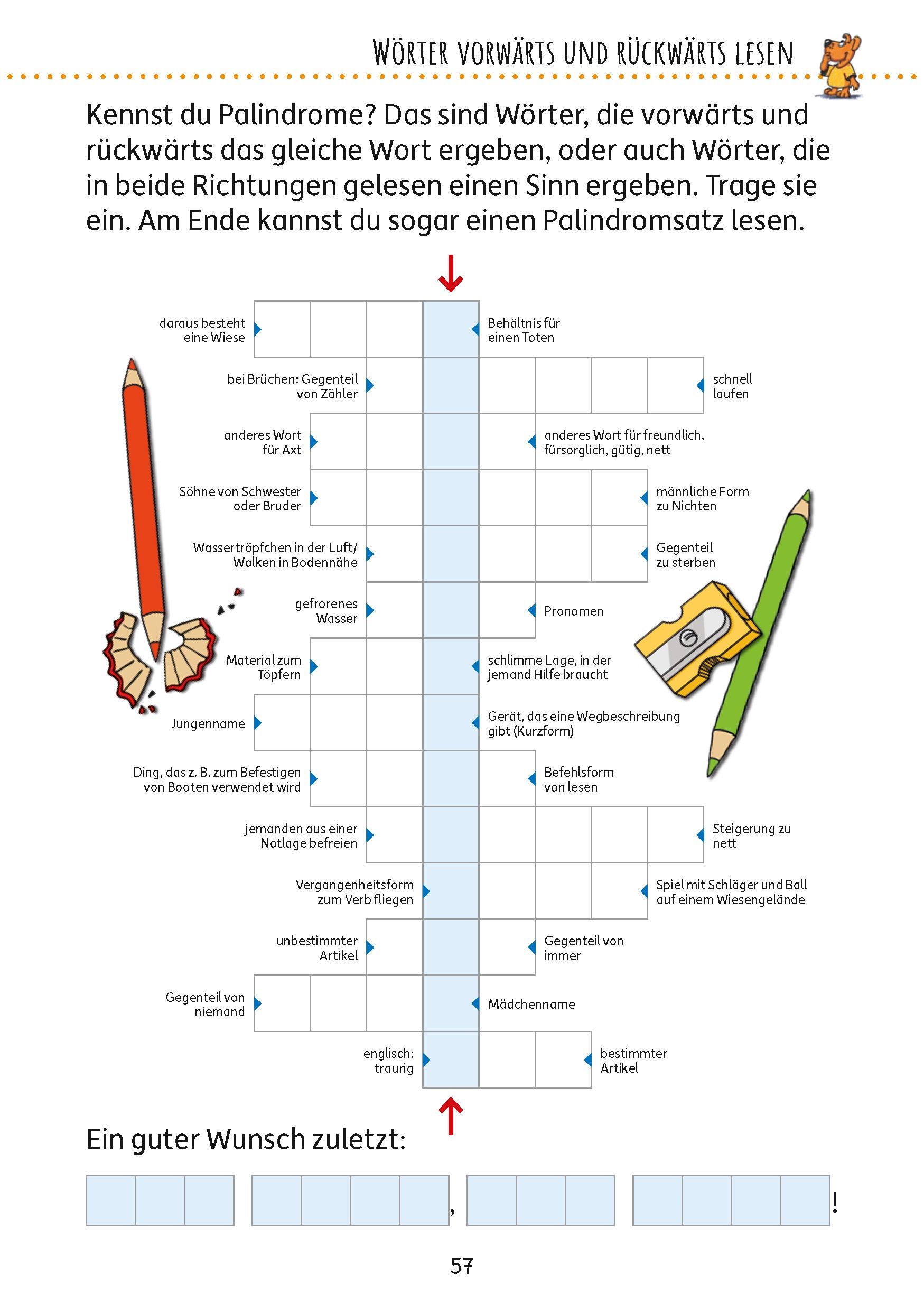 Beispielinhalt (Bild) Rätselblock ab 11 Jahre