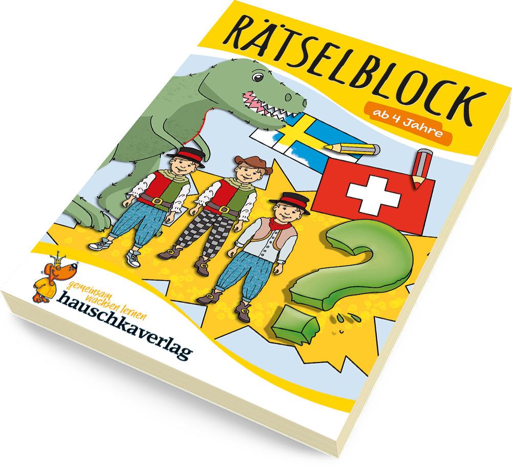 Beispielinhalt (Bild) Rätselblock ab 4 Jahre