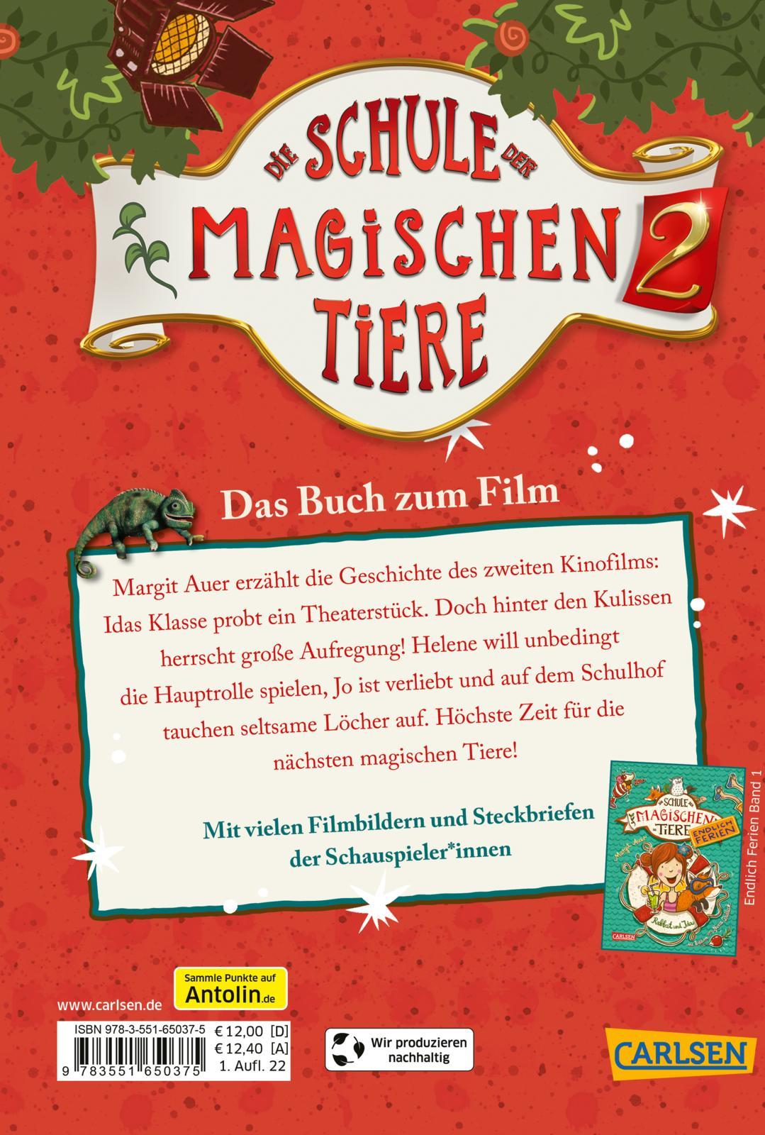 Rückseitencover Die Schule der magischen Tiere 2: Das Buch zum Film