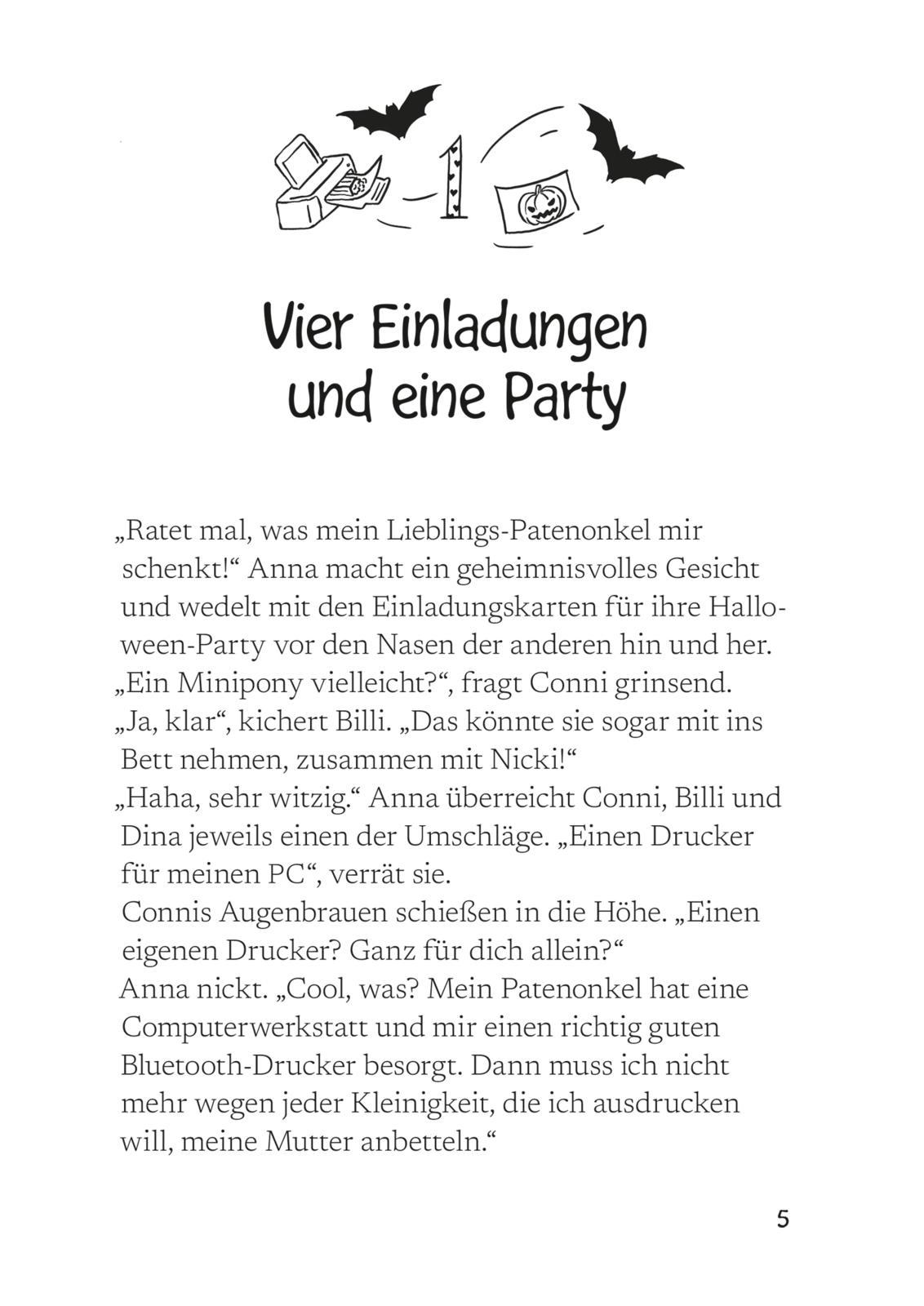 Beispielinhalt (Bild) Conni & Co 4: Conni, Anna und das wilde Schulfest