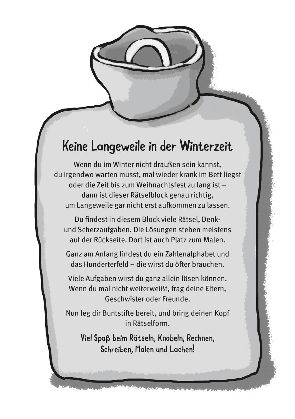 Beispielinhalt (Bild) Mein dicker Winter-Rätselblock