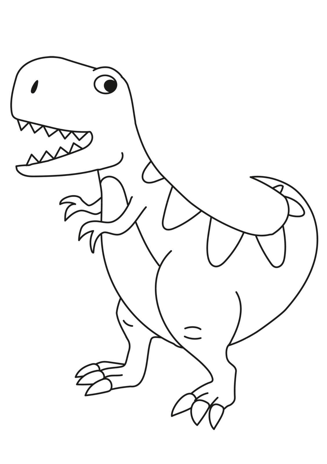 Beispielinhalt (Bild) Mein dicker Dinosaurier-Malblock