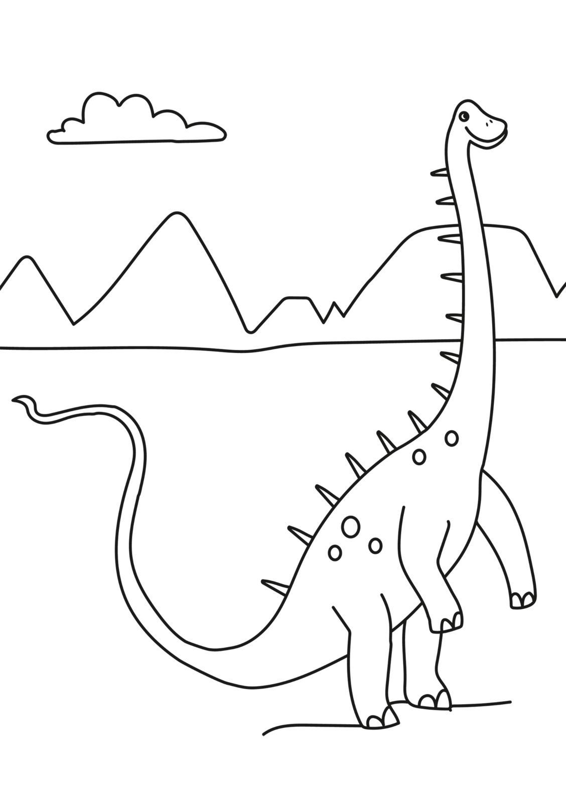 Beispielinhalt (Bild) Mein dicker Dinosaurier-Malblock