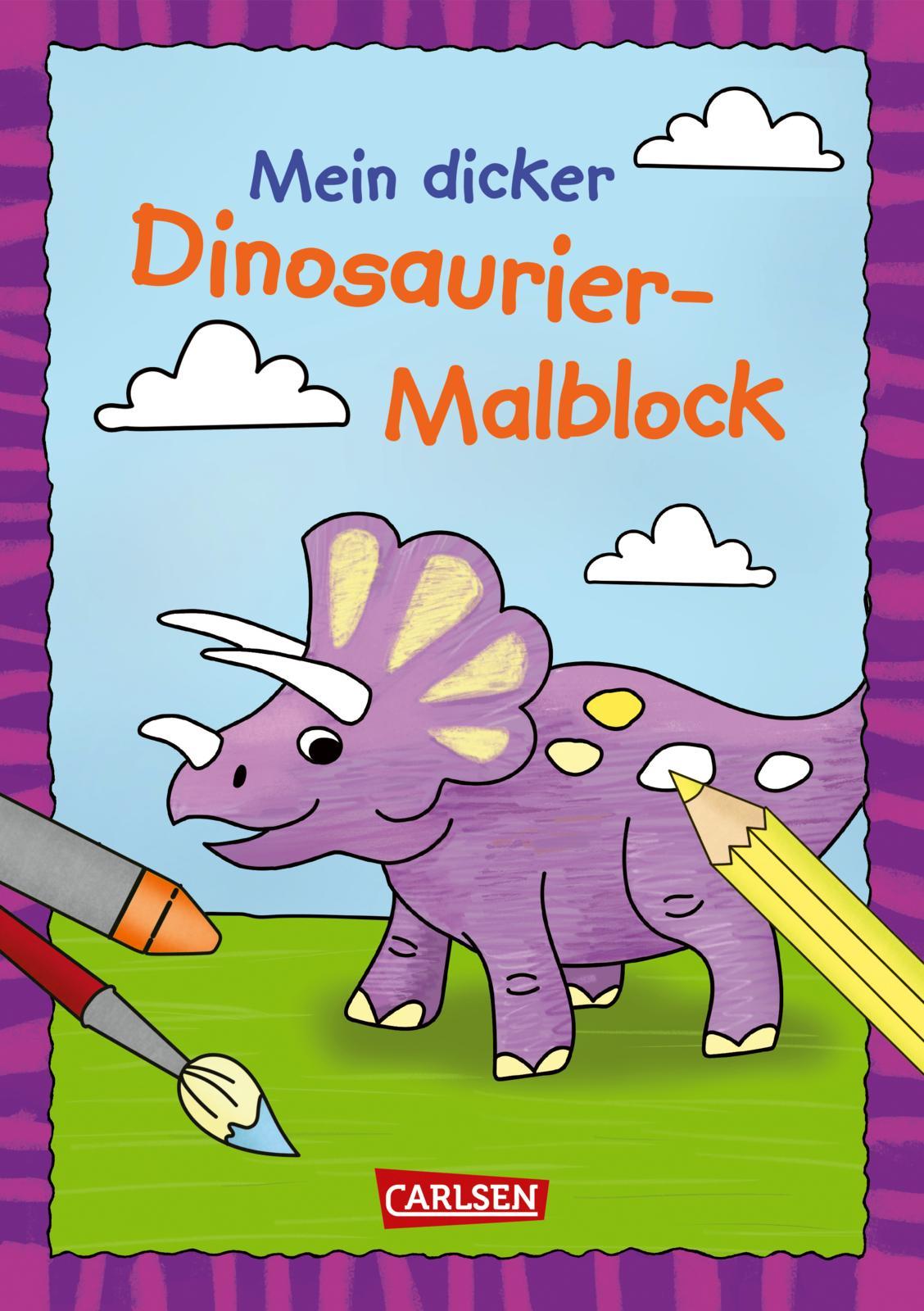 Vorderes Coverbild Mein dicker Dinosaurier-Malblock