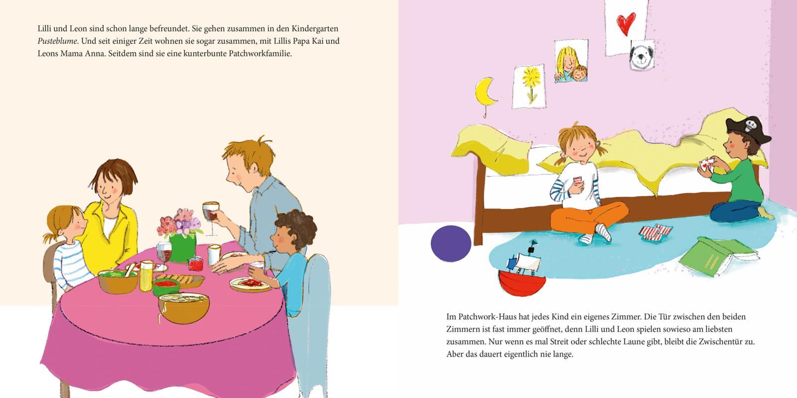 Beispielinhalt (Bild) LESEMAUS 173: Unsere kunterbunte Familie und das neue Baby