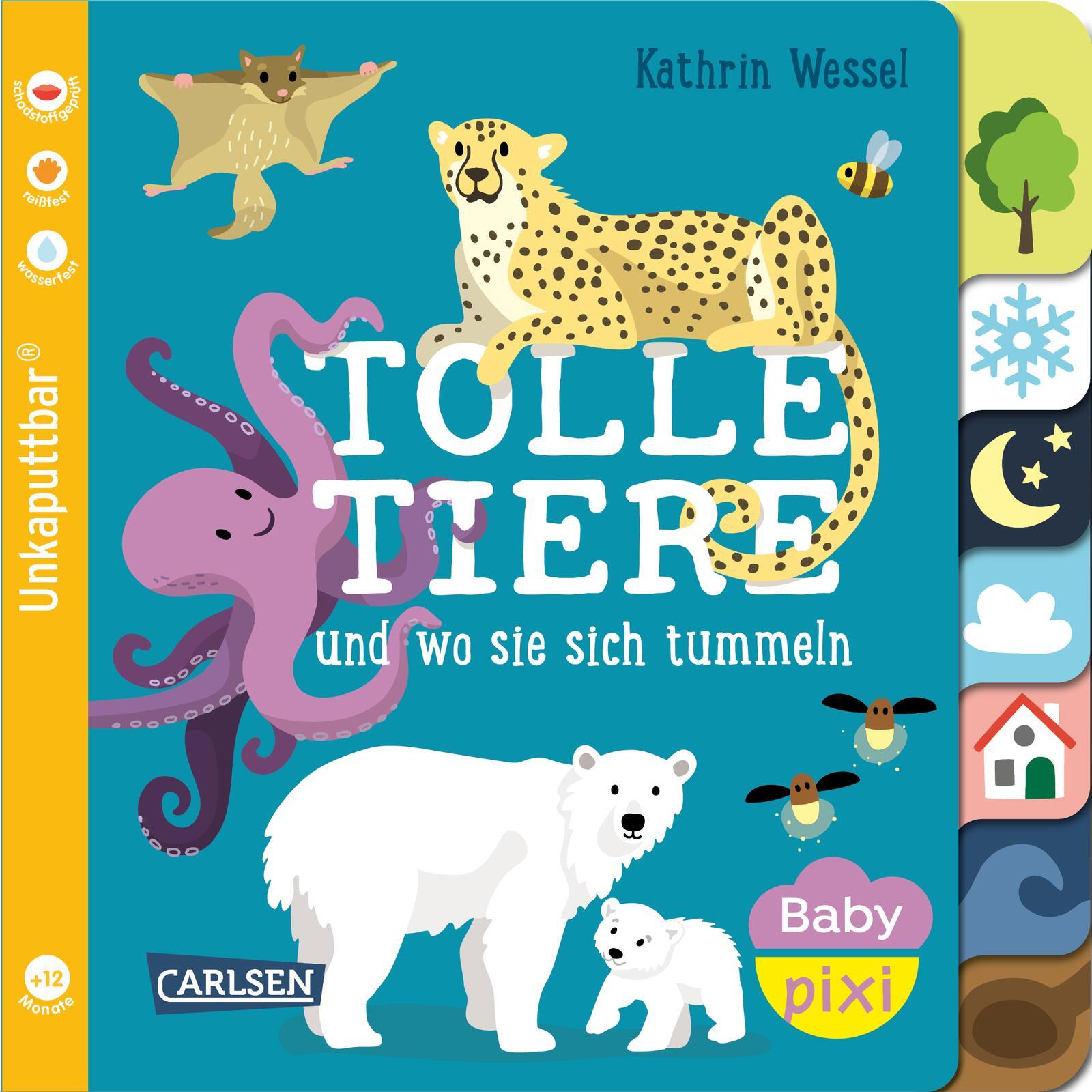 Vorderes Coverbild Baby Pixi (unkaputtbar) 114: Tolle Tiere