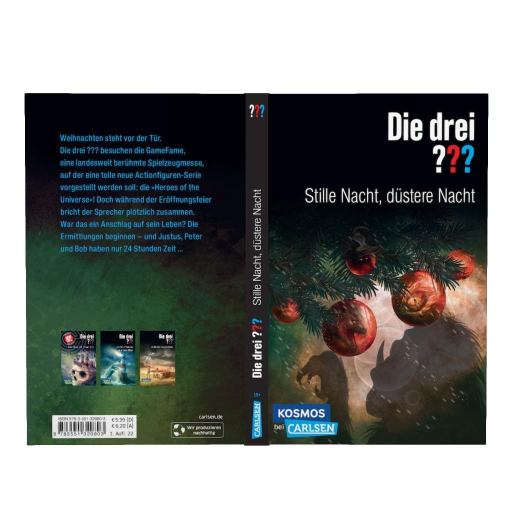 Beispielinhalt (Bild) Die drei ???: Stille Nacht, düstere Nacht