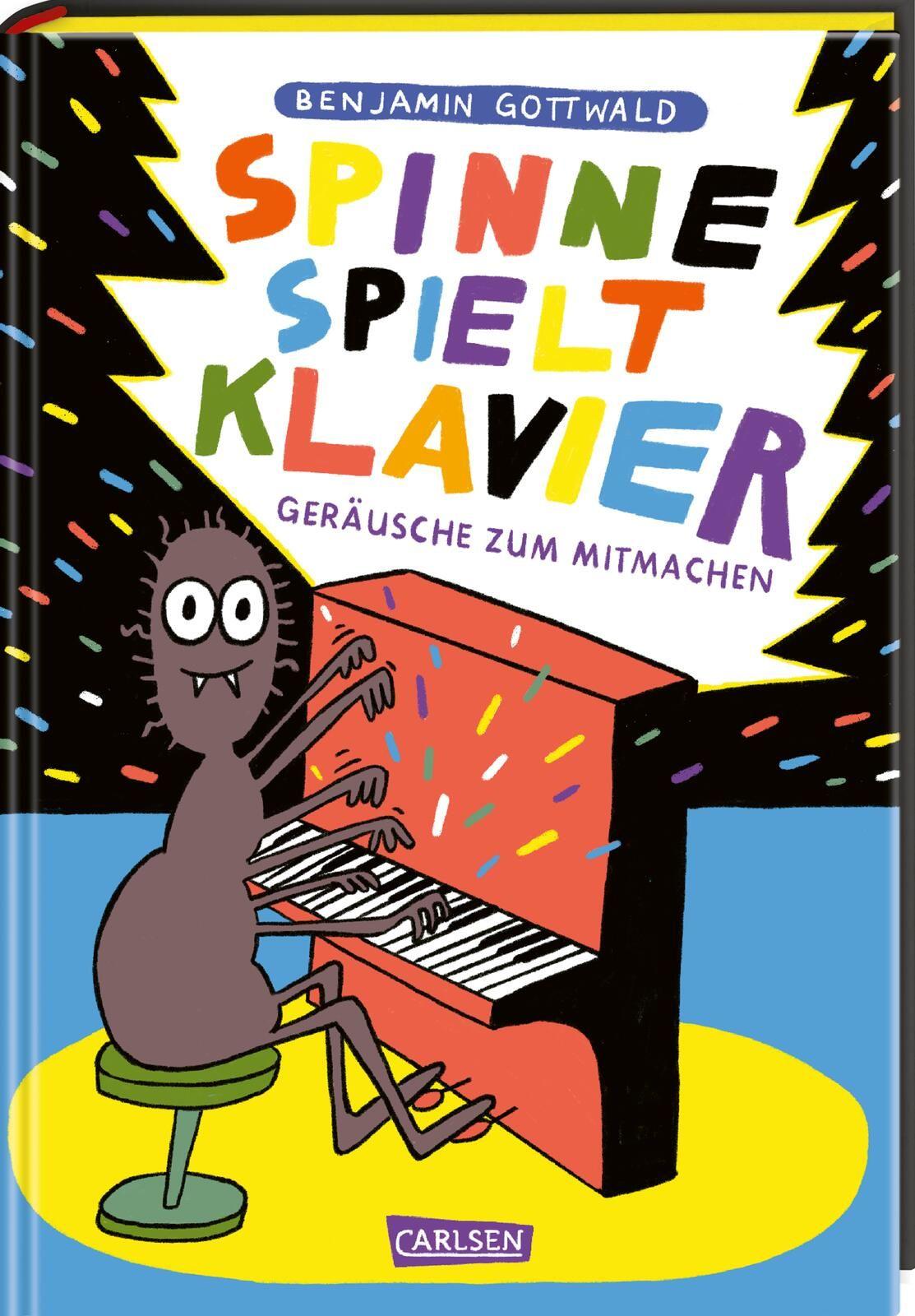 Vorderes Coverbild Spinne spielt Klavier