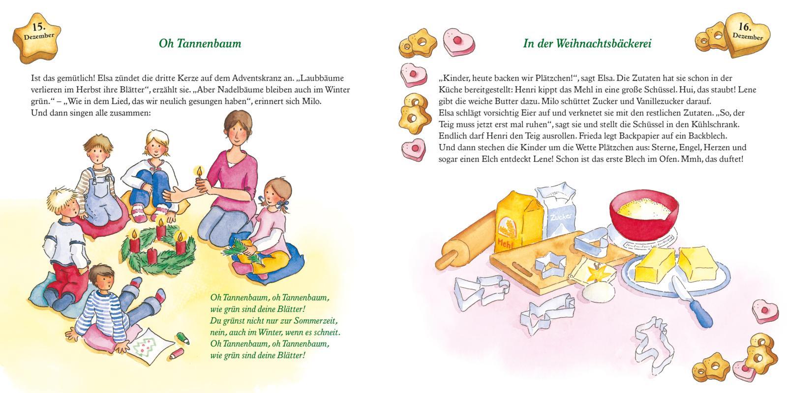 Beispielinhalt (Bild) LESEMAUS 24: Weihnachtszeit im Kindergarten