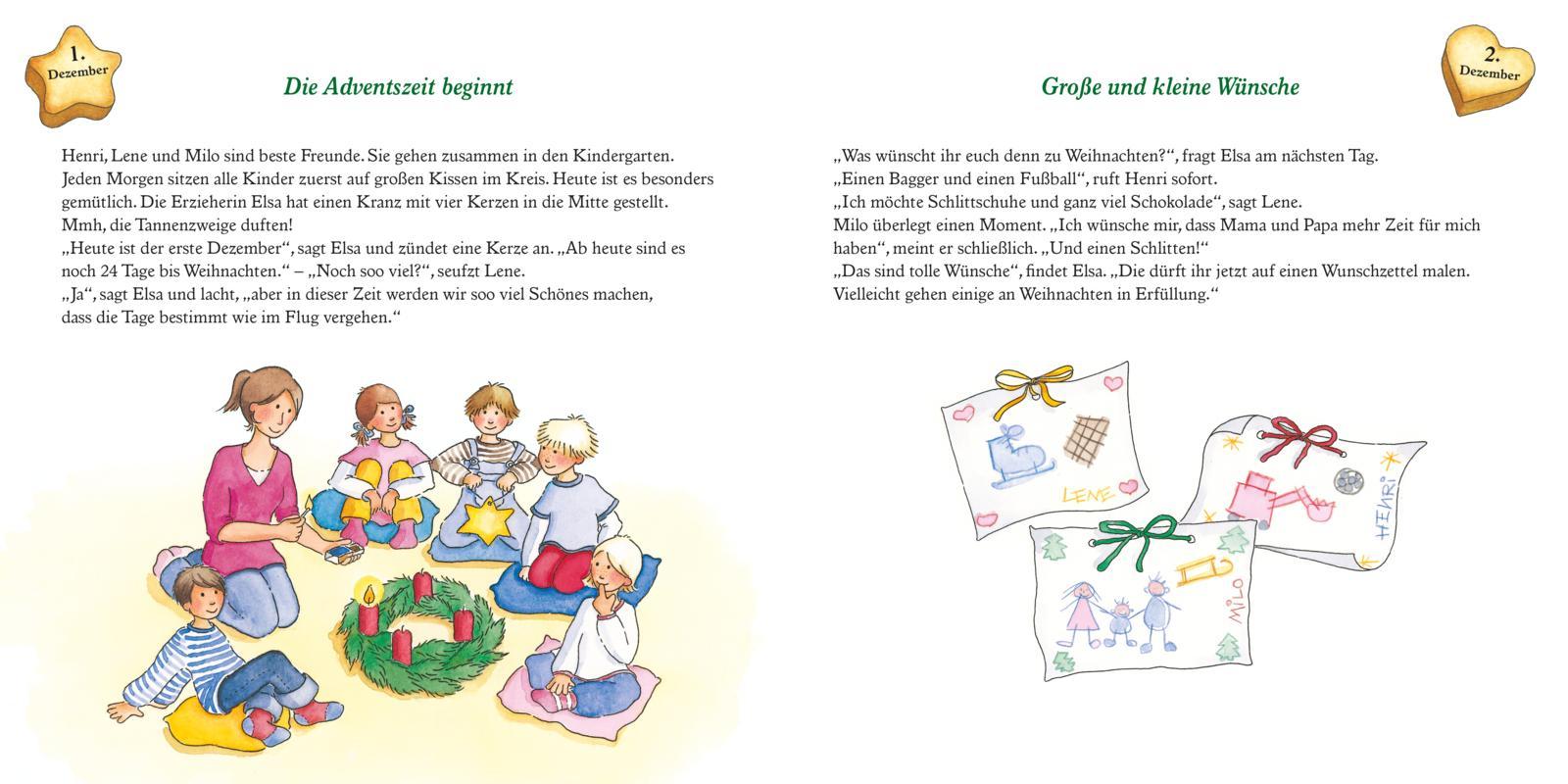 Beispielinhalt (Bild) LESEMAUS 24: Weihnachtszeit im Kindergarten