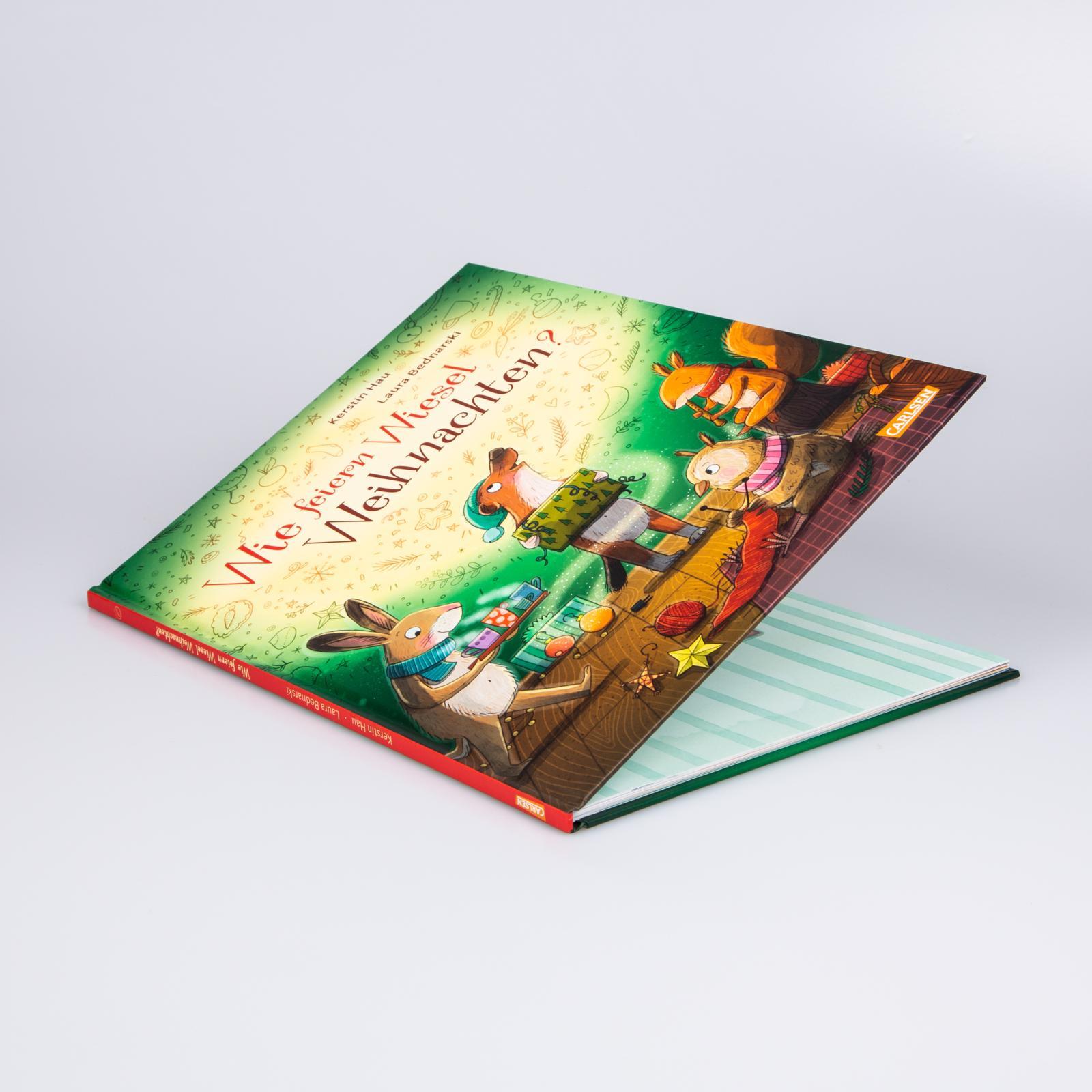 Beispielinhalt (Bild) Wie feiern Wiesel Weihnachten?