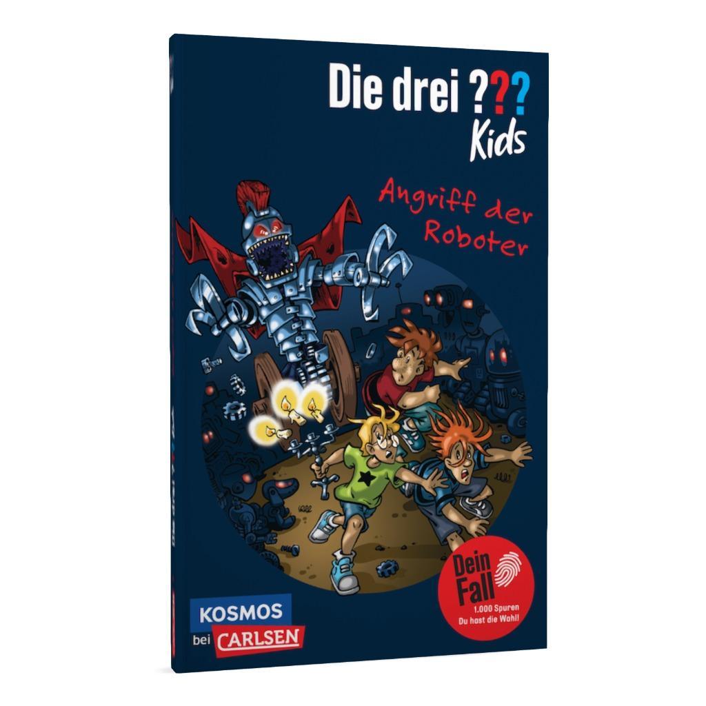 Beispielinhalt (Bild) Die drei ??? Kids Dein Fall: Angriff der Roboter