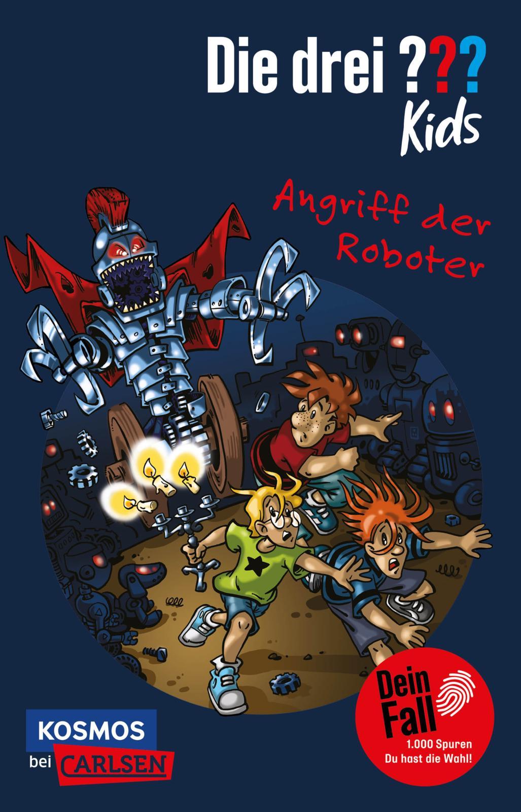Vorderes Coverbild Die drei ??? Kids Dein Fall: Angriff der Roboter