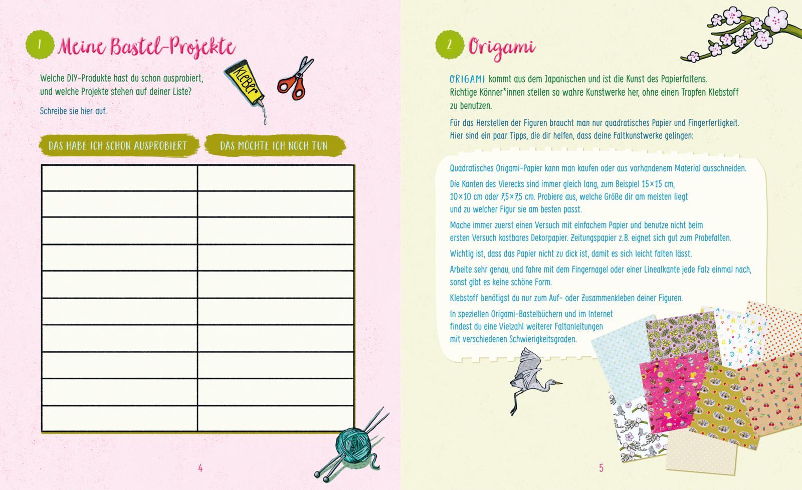 Beispielinhalt (Bild) #buch4you: Dein Mädchenbuch: Sei kreativ