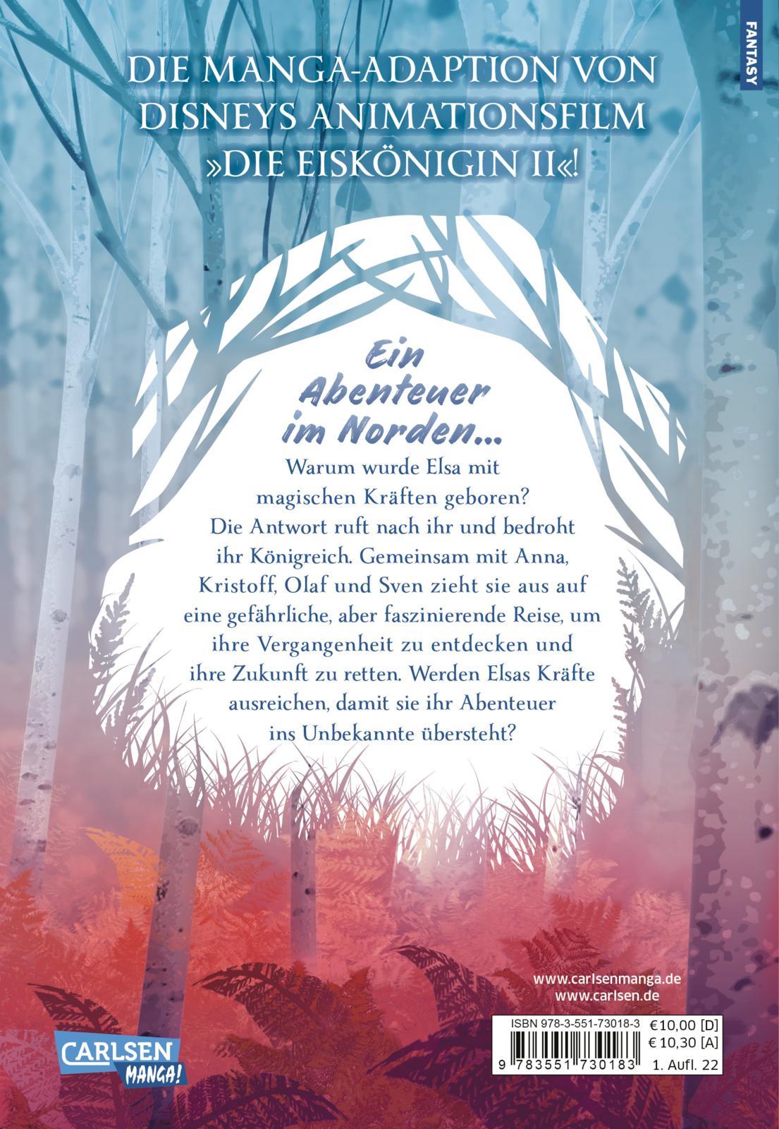 Rückseitencover Die Eiskönigin 2: Der Manga