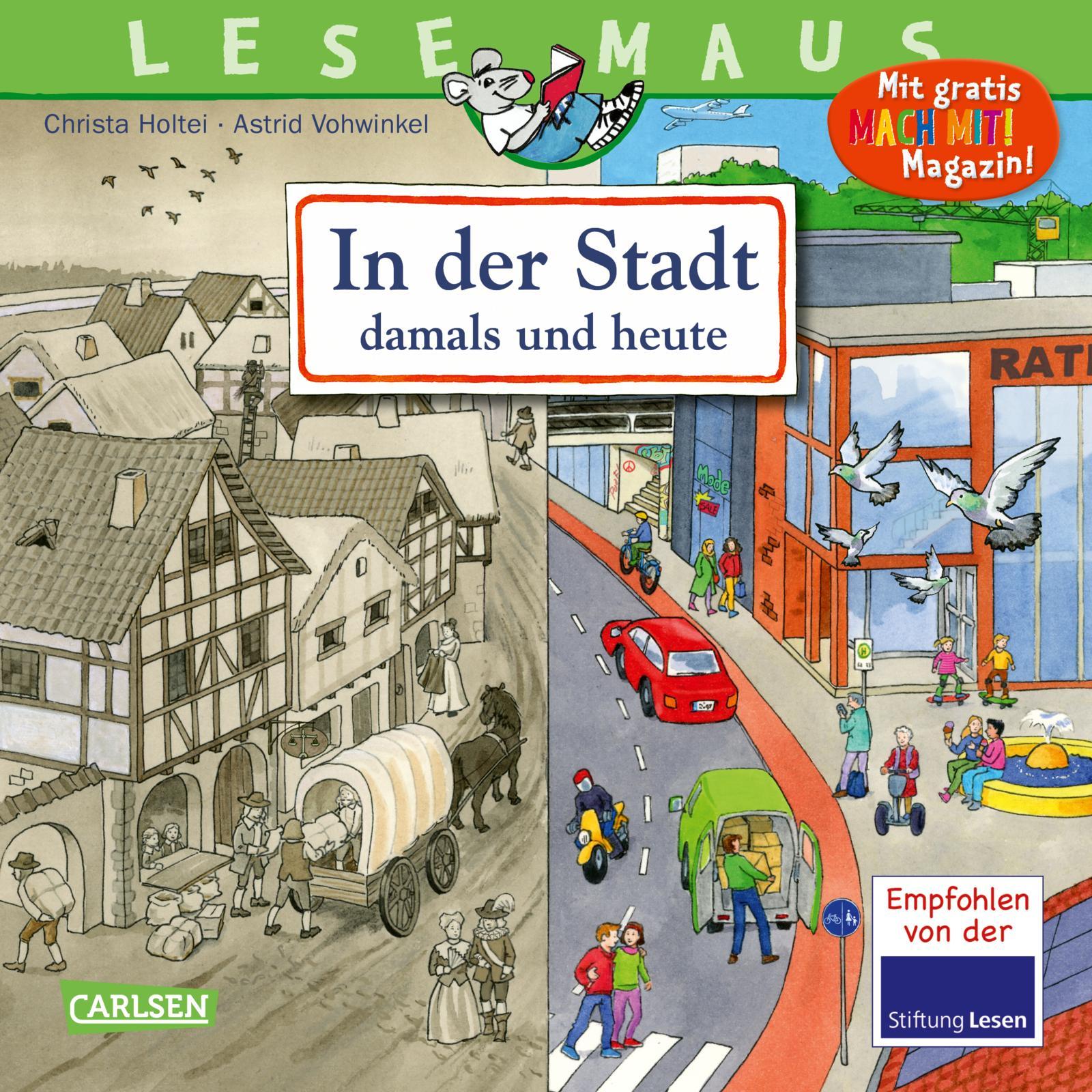 Vorderes Coverbild LESEMAUS 150: In der Stadt - damals und heute