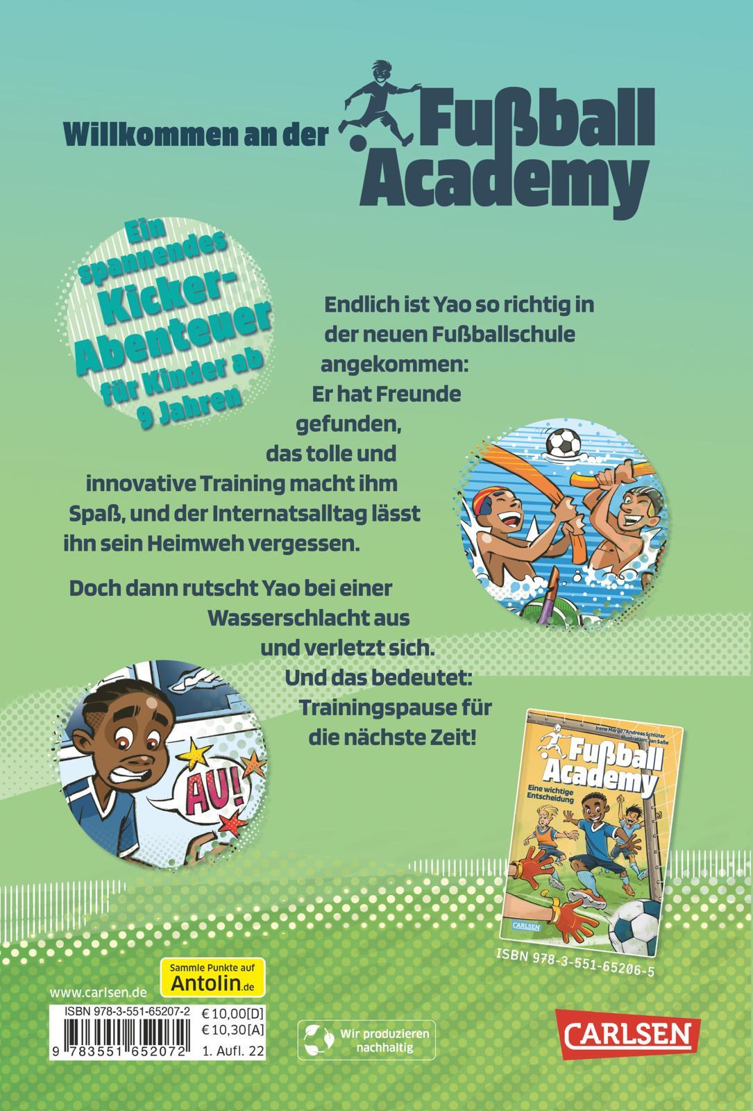 Rückseitencover Fußball Academy 2: Eine blöde Verletzung
