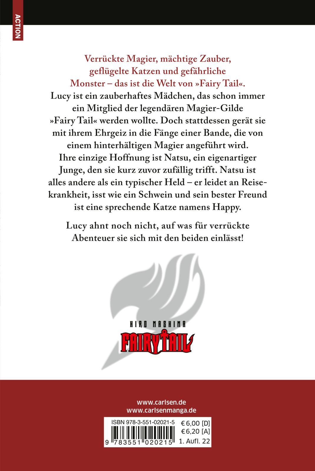 Rückseitencover Fairy Tail Massiv 1