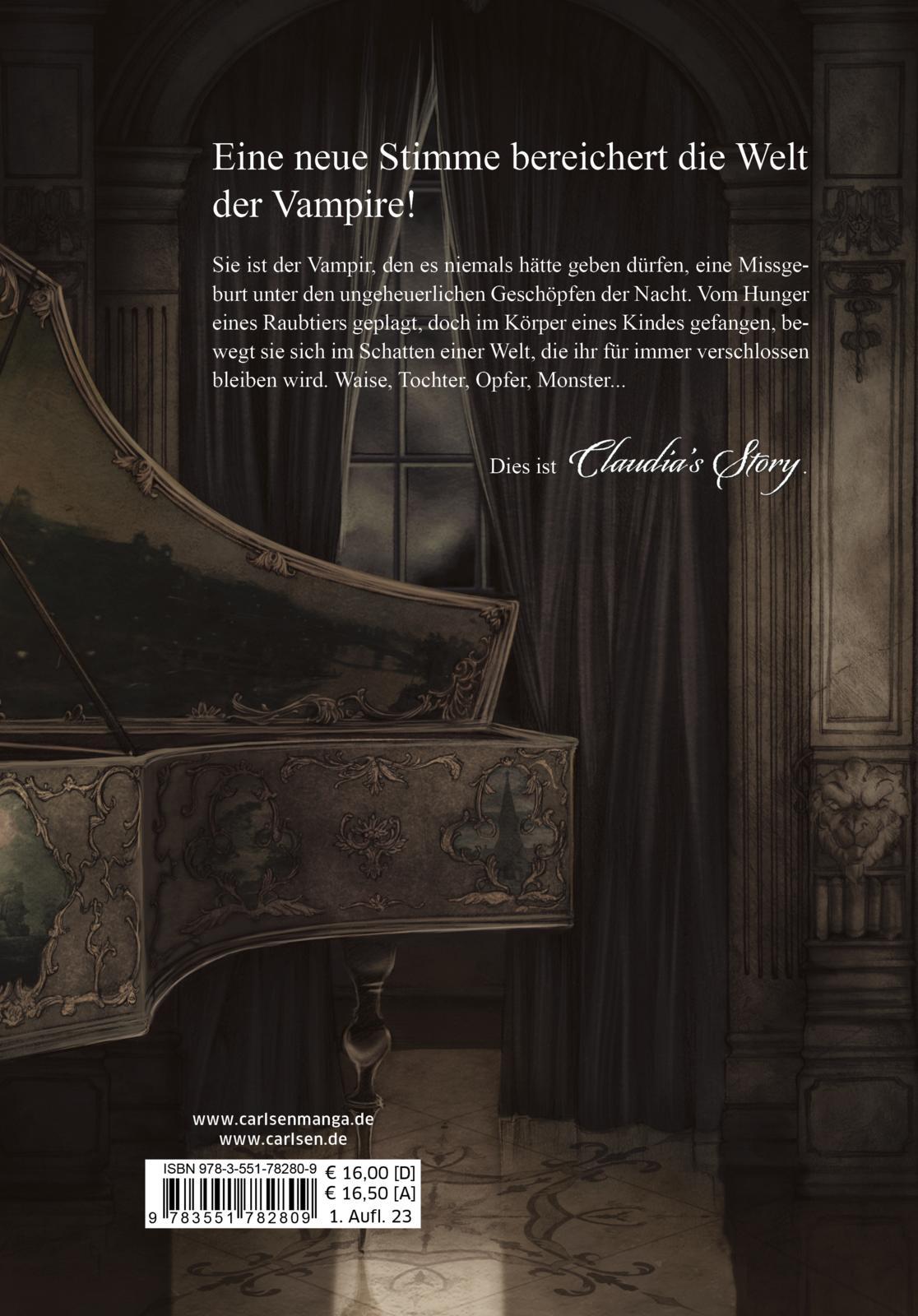 Rückseitencover Interview mit einem Vampir - Claudias Story (Neuedition)