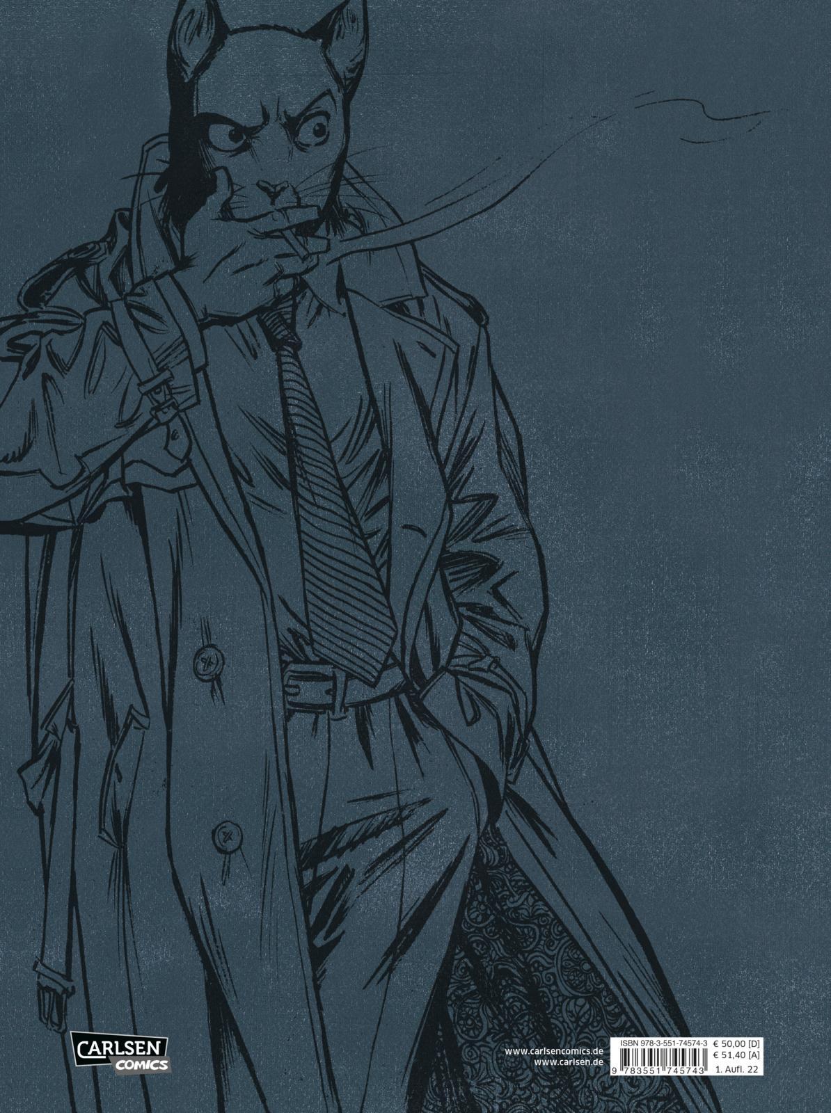 Rückseitencover Blacksad: Gesammelte Fälle - Neuausgabe