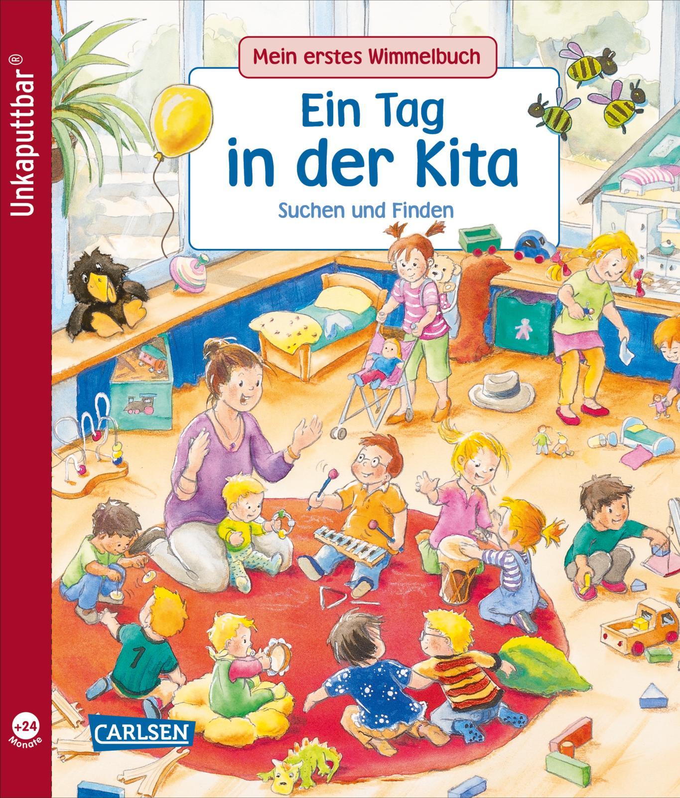 Vorderes Coverbild Unkaputtbar: Mein erstes Wimmelbuch: Ein Tag in der Kita