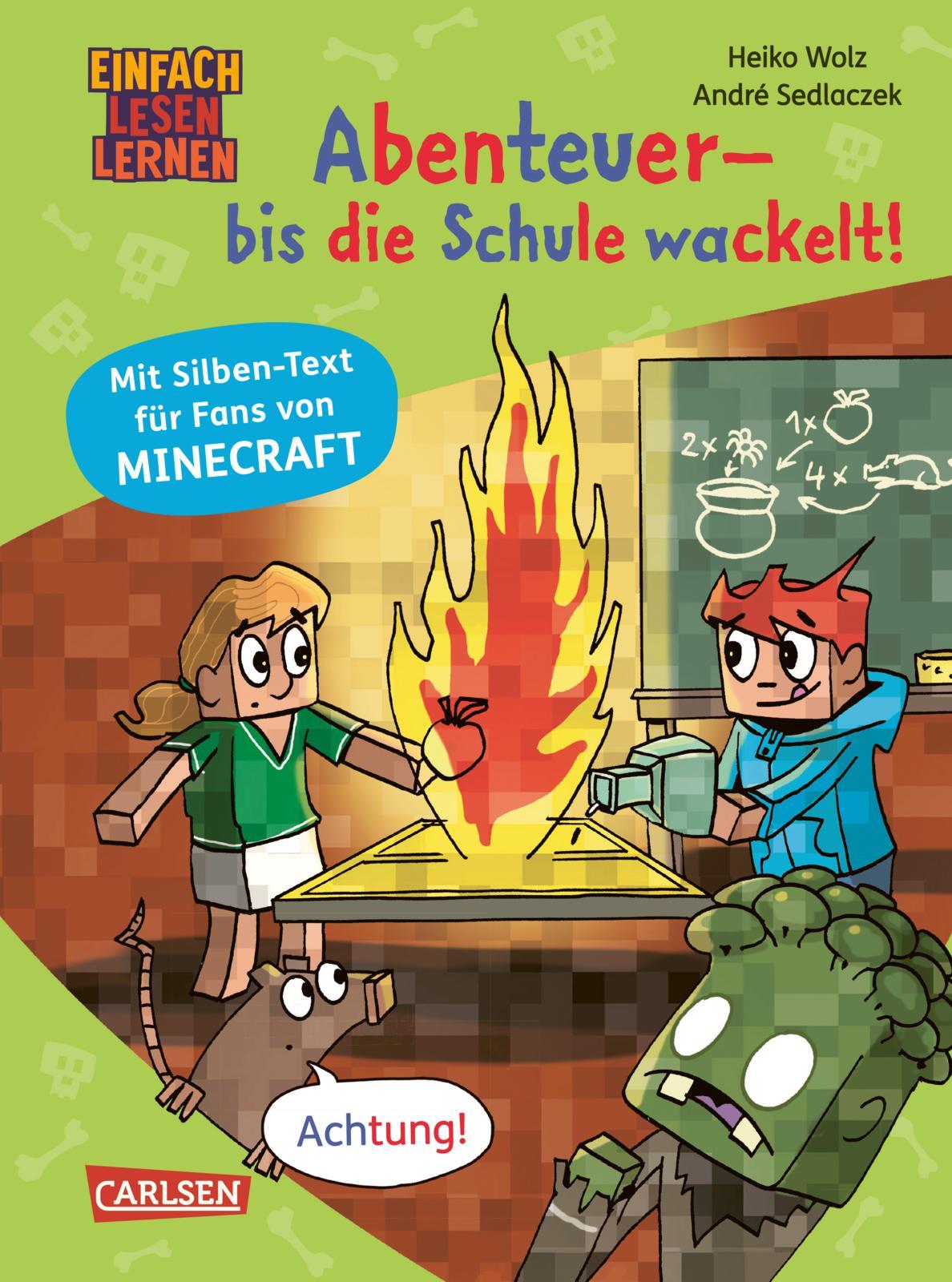 Vorderes Coverbild Minecraft Silben-Geschichte: Abenteuer - bis die Schule wackelt!