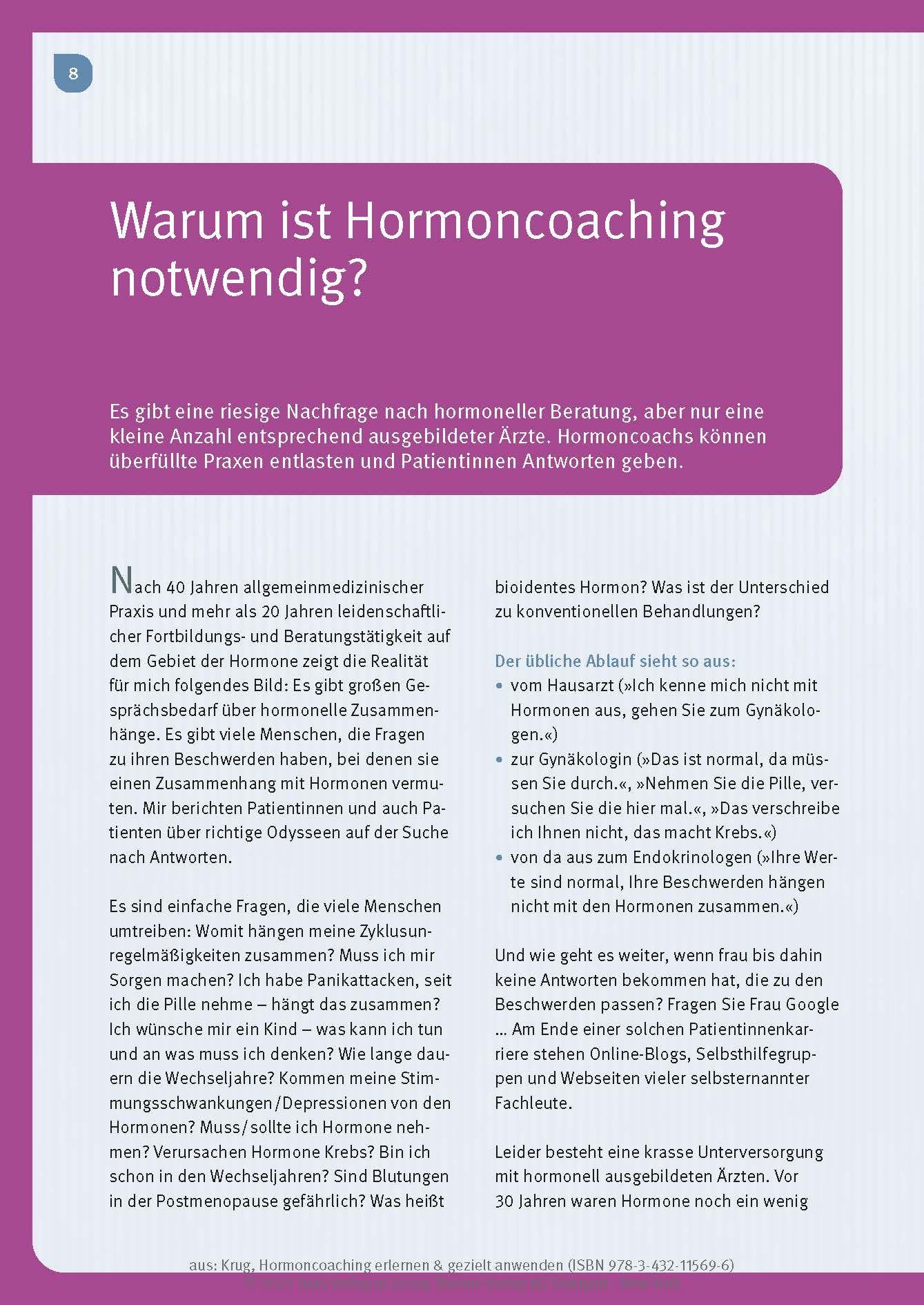 Beispielinhalt (Bild) Hormoncoaching erlernen & gezielt anwenden