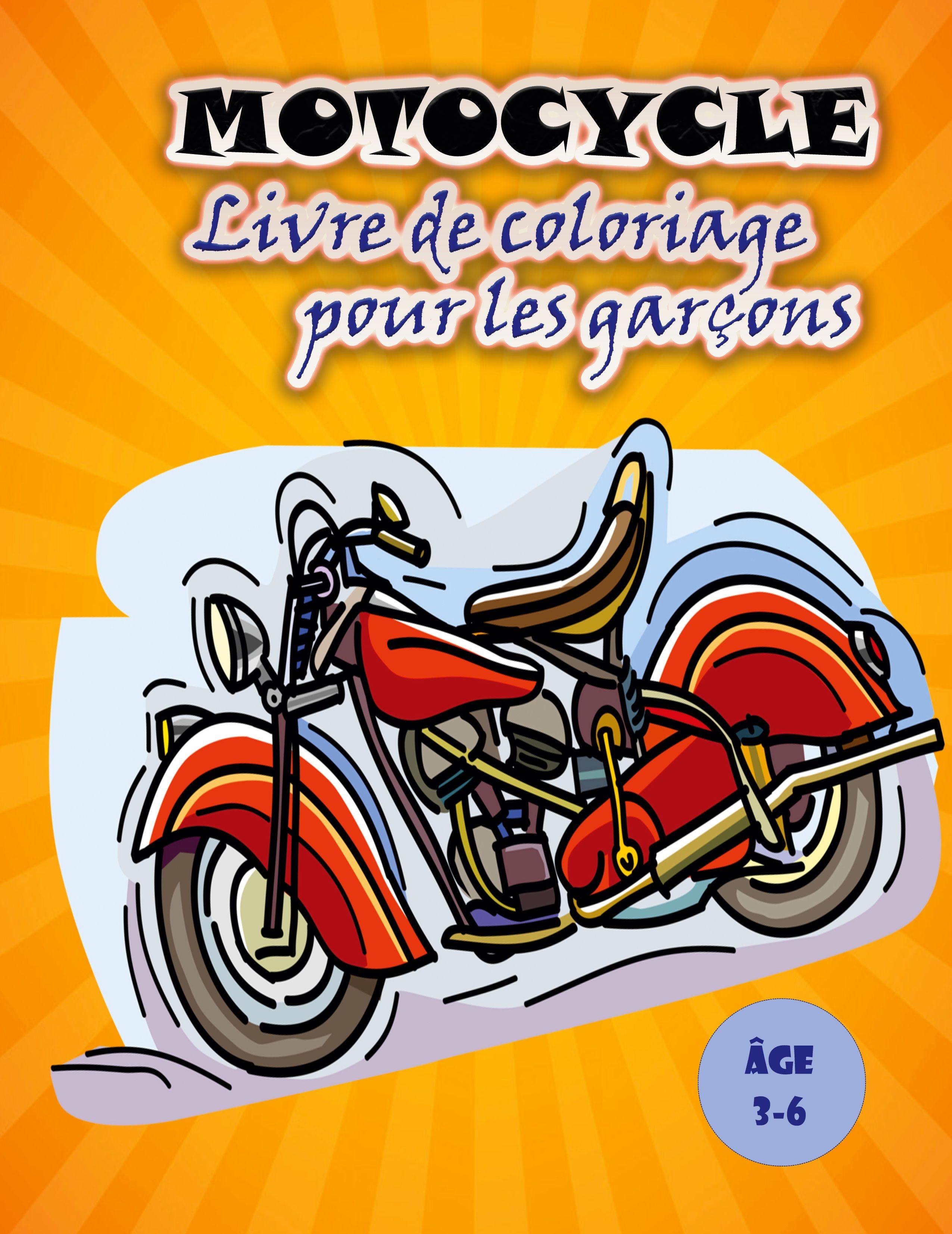 Vorderes Coverbild Livre de coloriage de motos pour les enfants