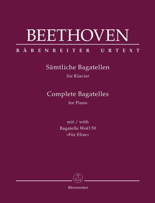 Vorderes Coverbild Sämtliche Bagatellen für Klavier (mit Bagatelle WoO 59 "Für Elise")