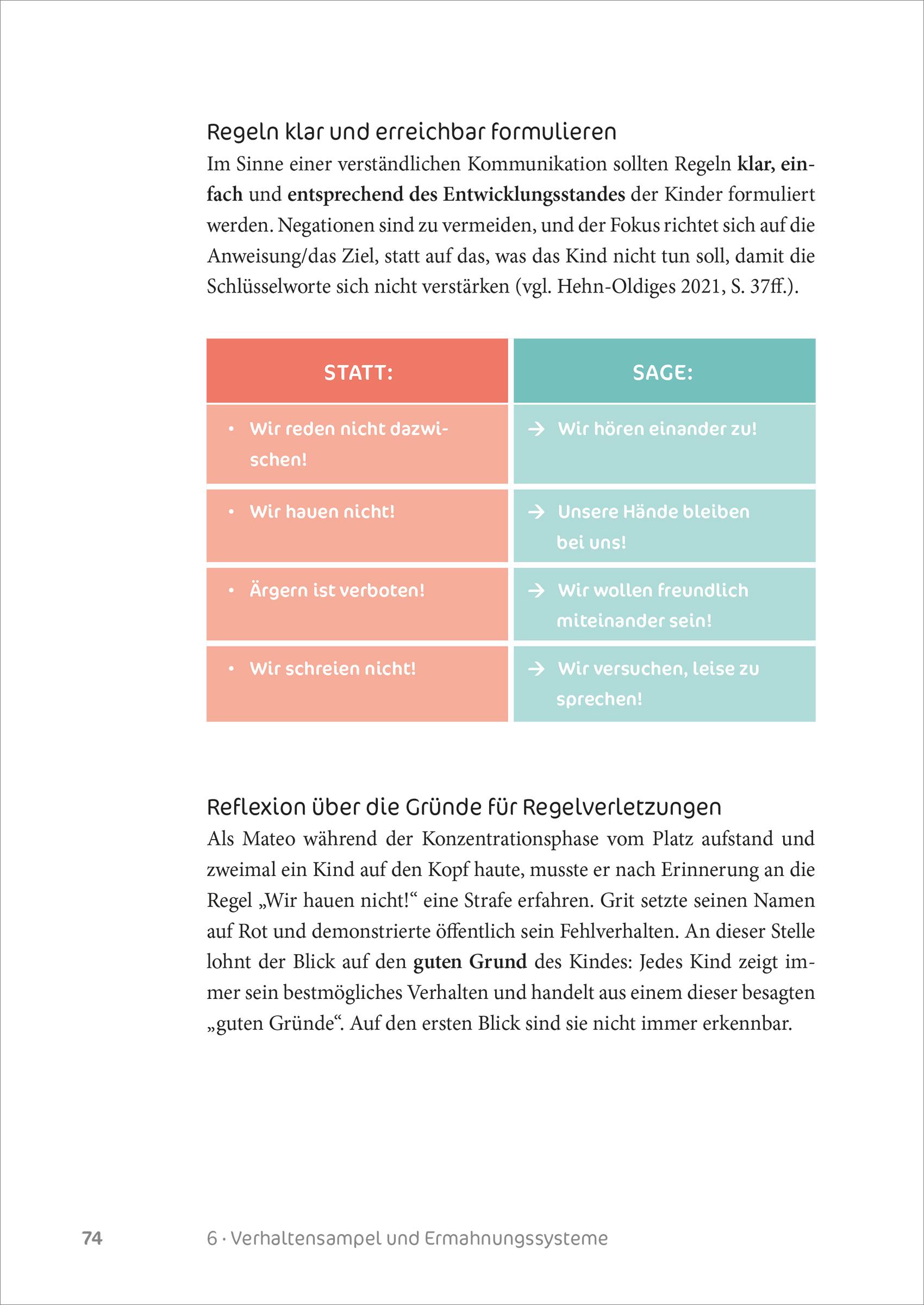 Beispielinhalt (Bild) Augenhöhe statt Strafen
