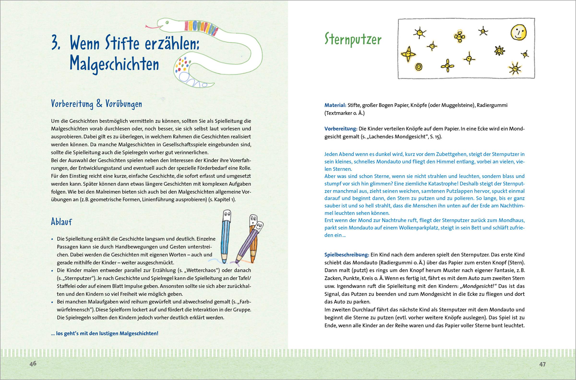 Beispielinhalt (Bild) Lustige Malgeschichten