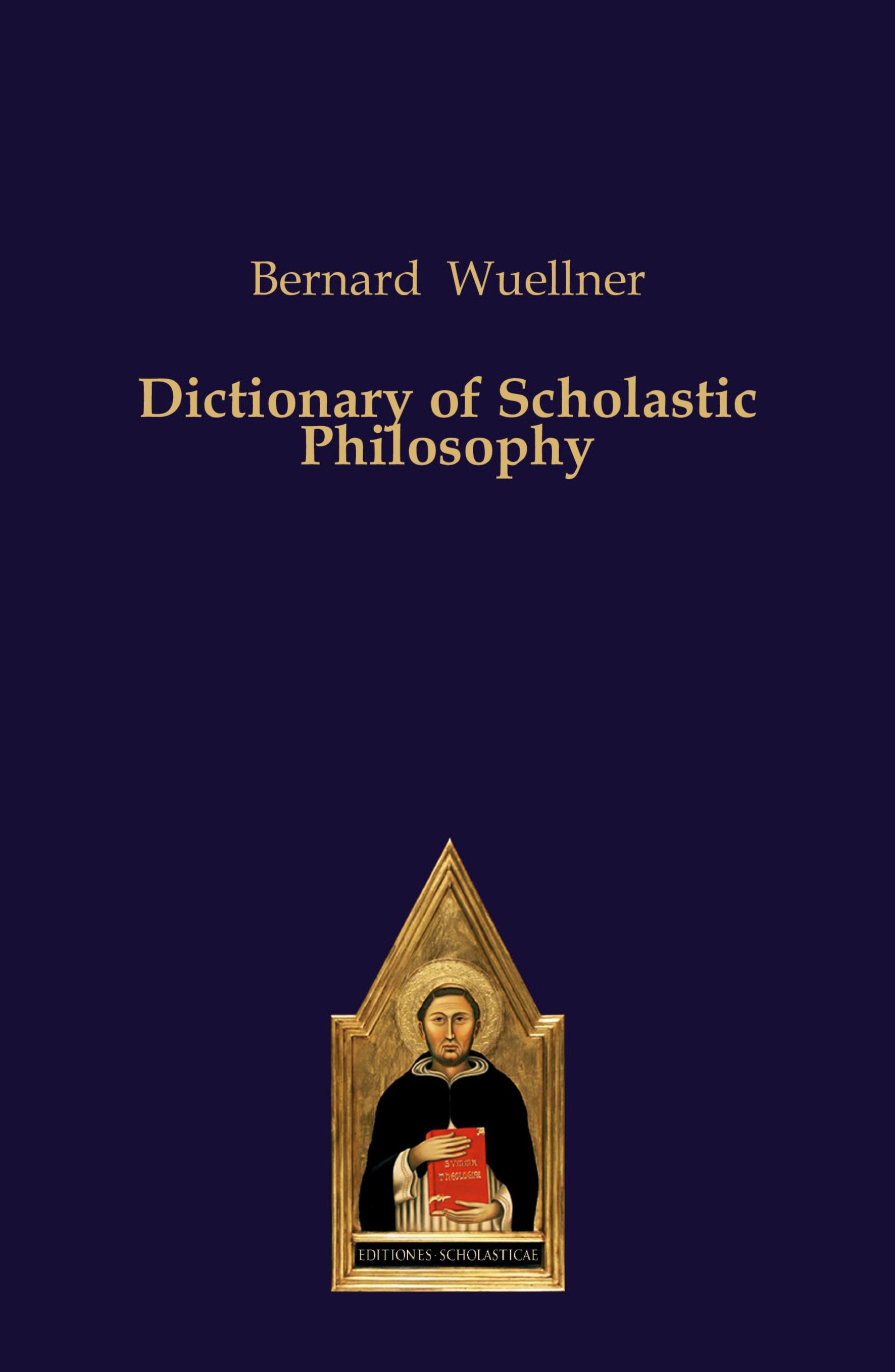 Vorderes Coverbild Dictionary of Scholastic Philosophy