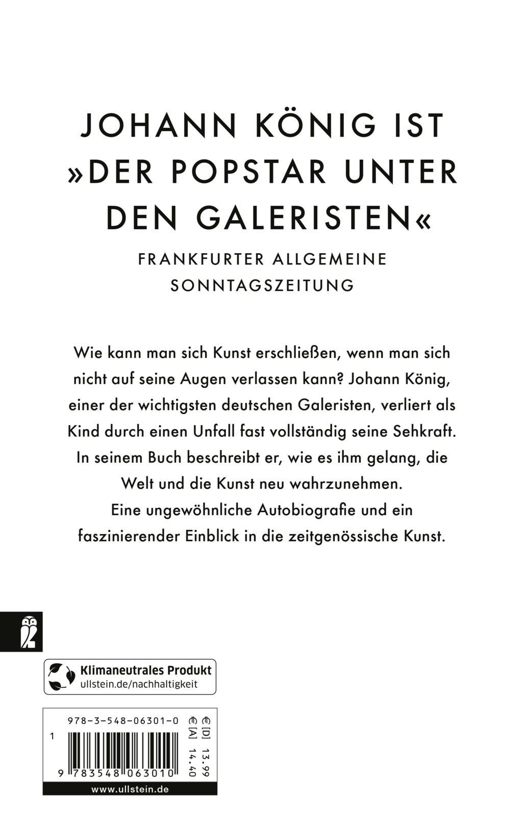 Rückseitencover Blinder Galerist