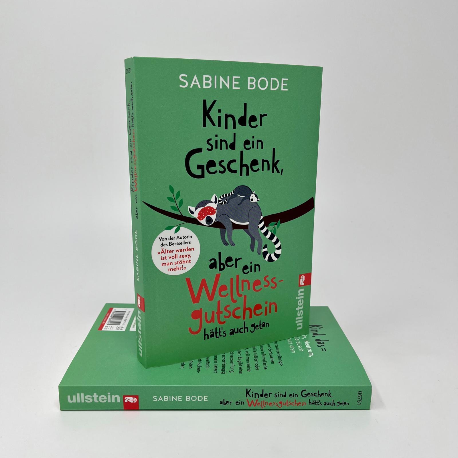 Beispielinhalt (Bild) Kinder sind ein Geschenk, aber ein Wellness-Gutschein hätt's auch getan