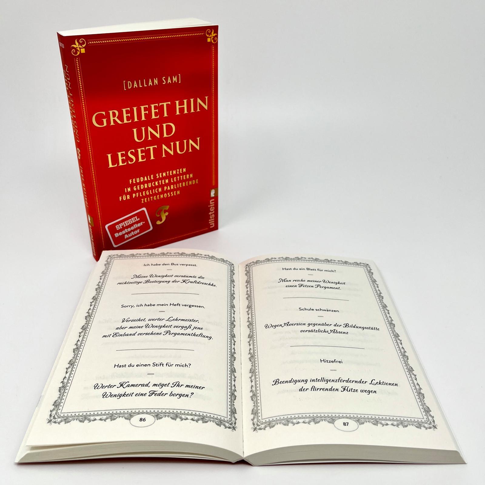 Beispielinhalt (Bild) Greifet hin und leset nun