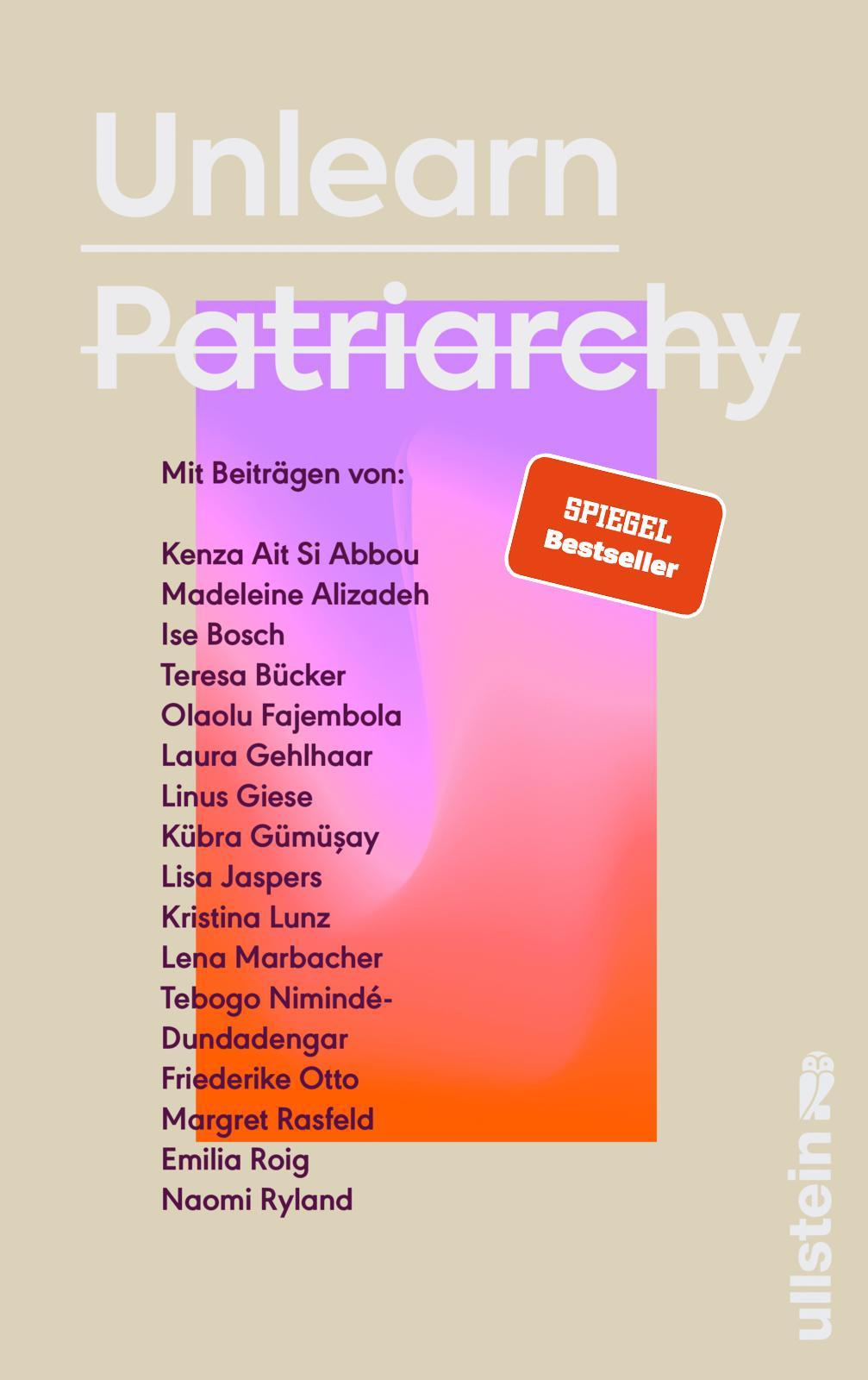 Vorderes Coverbild Unlearn Patriarchy
