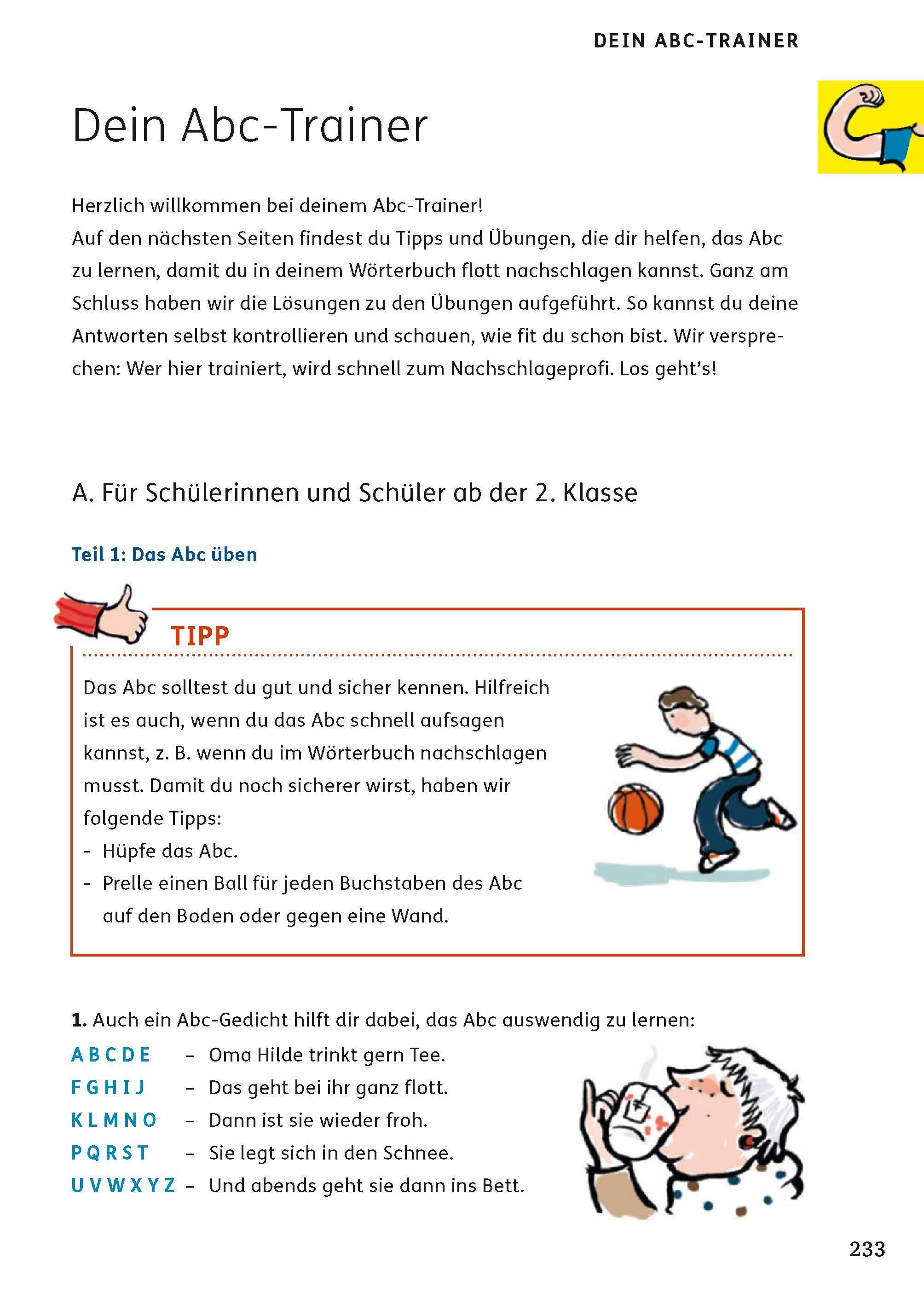 Beispielinhalt (Bild) Langenscheidt Grundschulwörterbuch Deutsch