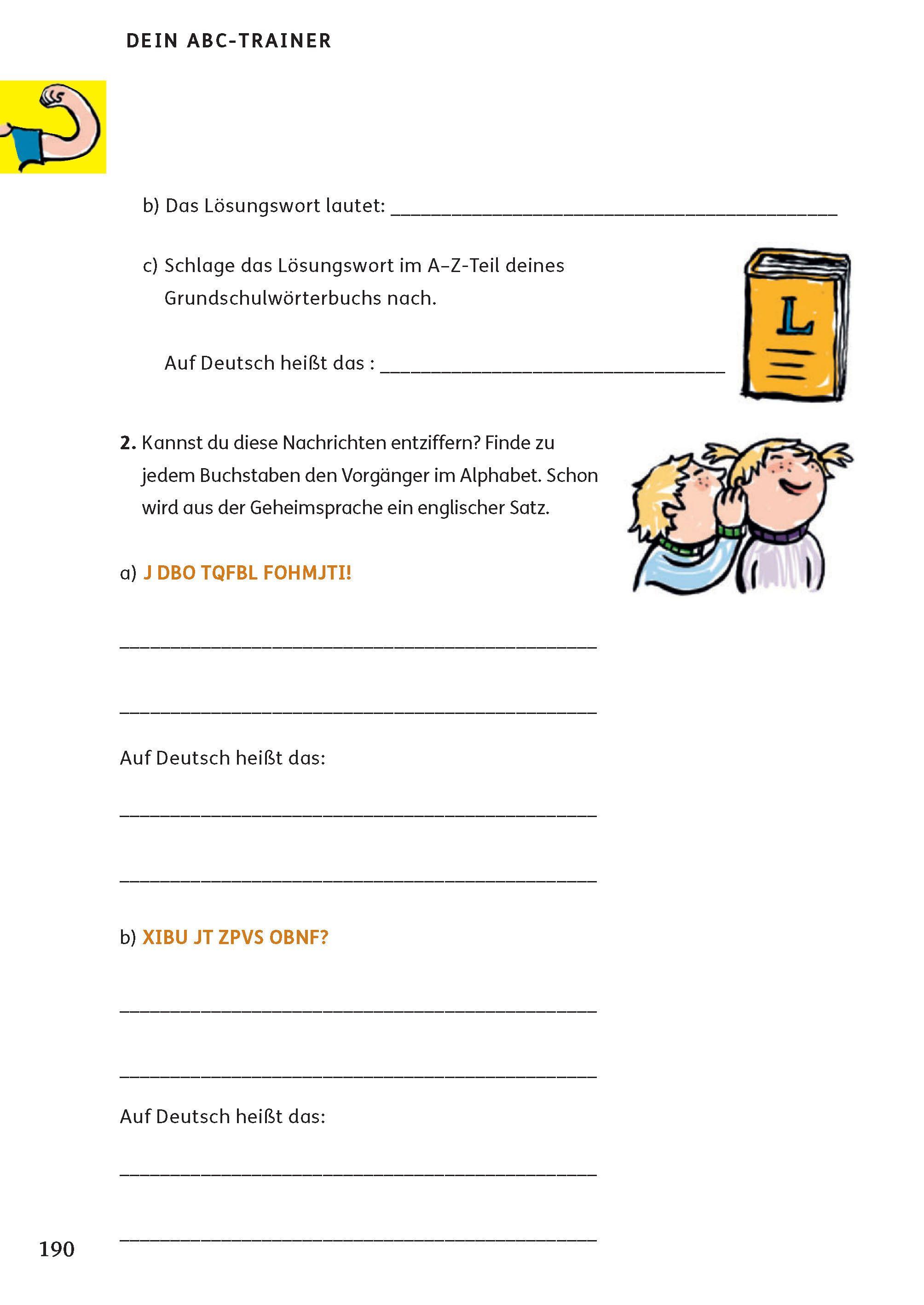 Beispielinhalt (Bild) Langenscheidt Grundschulwörterbuch Englisch