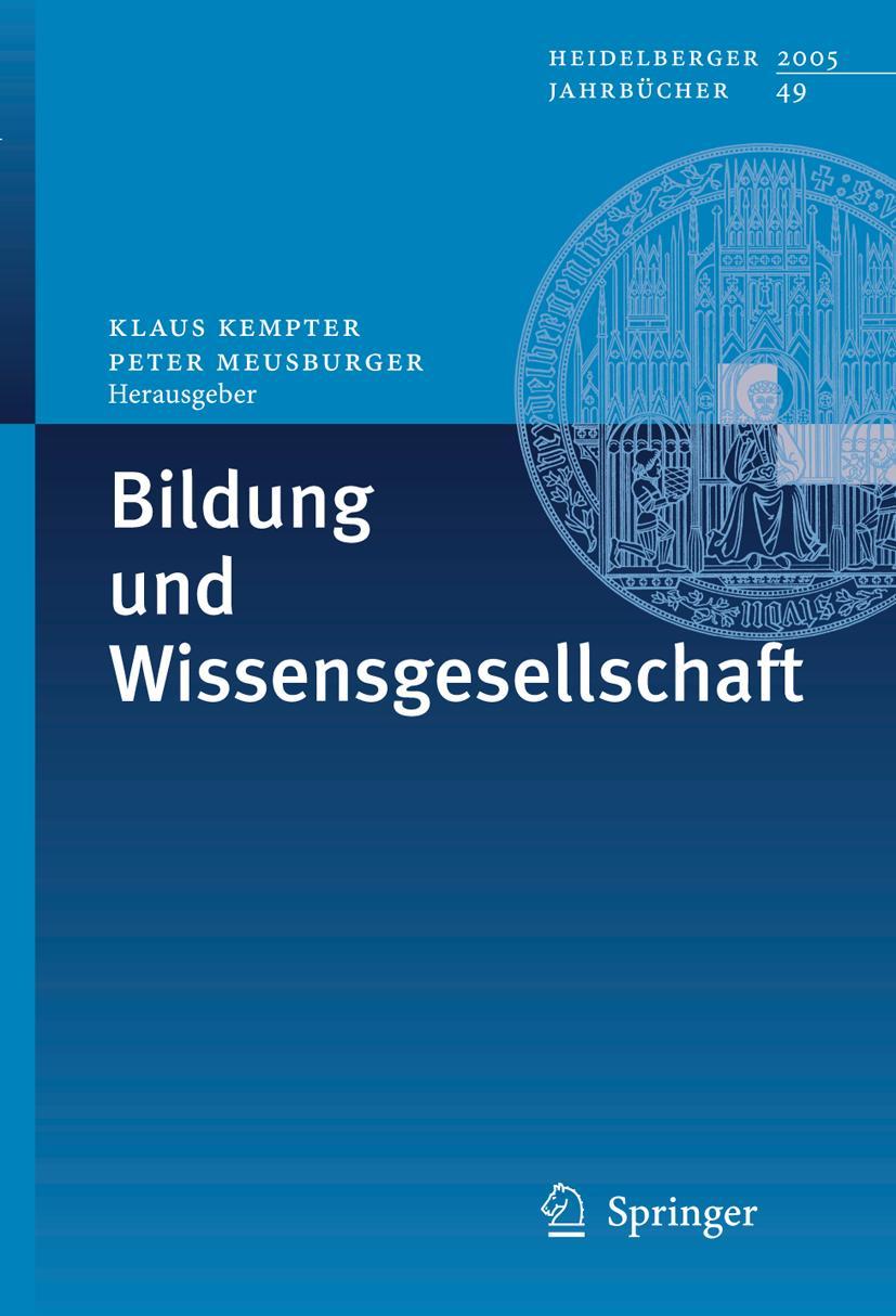 Vorderes Coverbild Bildung und Wissensgesellschaft