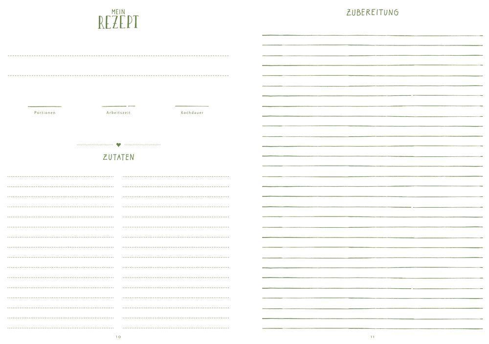 Beispielinhalt (Bild) Meine liebsten Rezepte - Einschreibbuch (Kirschen)