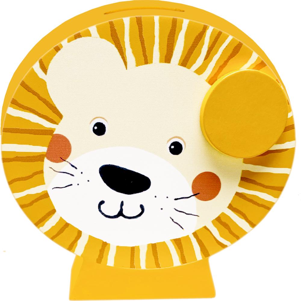 Vorderes Coverbild Spardose in Löwenkopfform