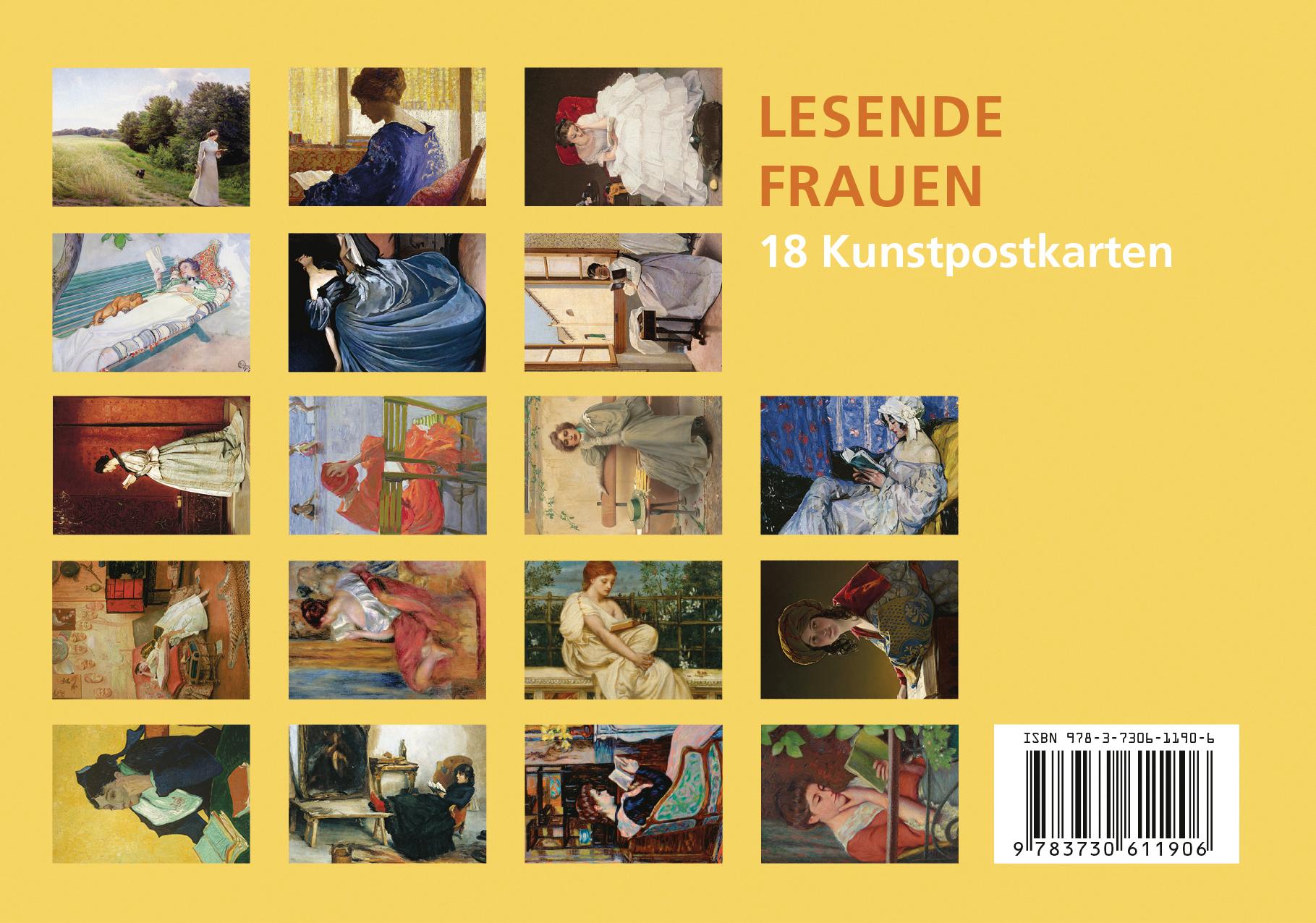 Beispielinhalt (Bild) Postkarten-Set Lesende Frauen