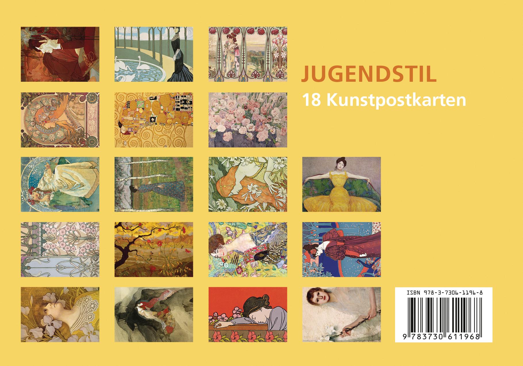 Beispielinhalt (Bild) Postkarten-Set Jugendstil