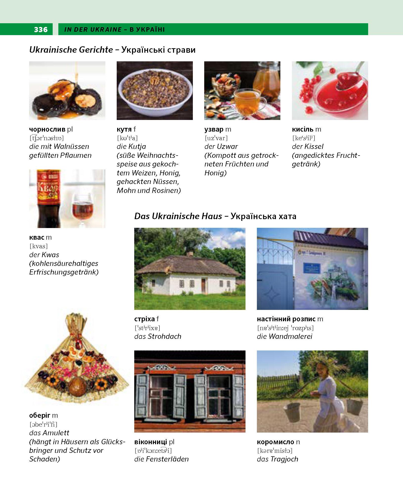 Beispielinhalt (Bild) PONS Bildwörterbuch Ukrainisch