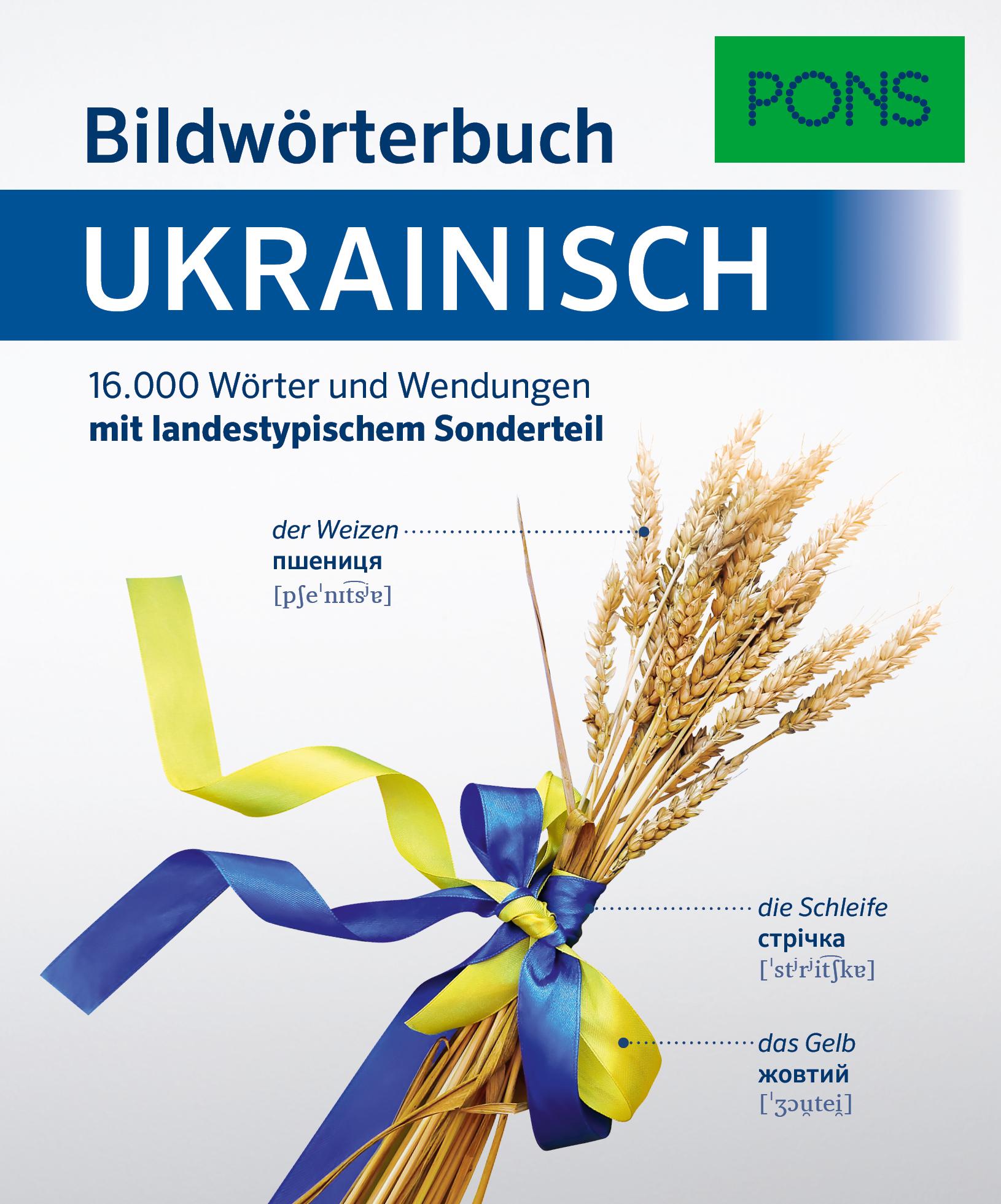 Vorderes Coverbild PONS Bildwörterbuch Ukrainisch