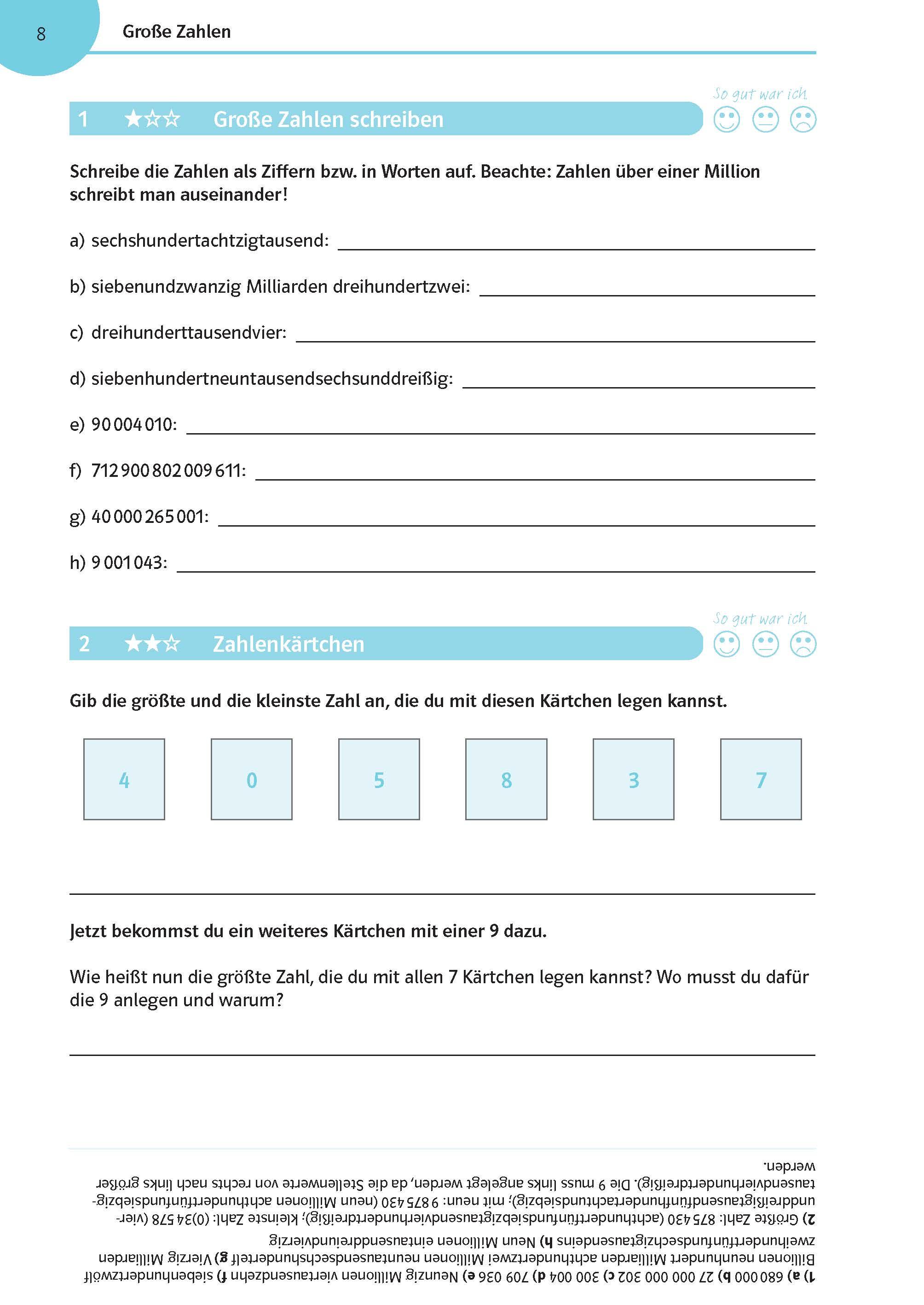 Beispielinhalt (Bild) Mathe üben bis es sitzt 5./6. Klasse