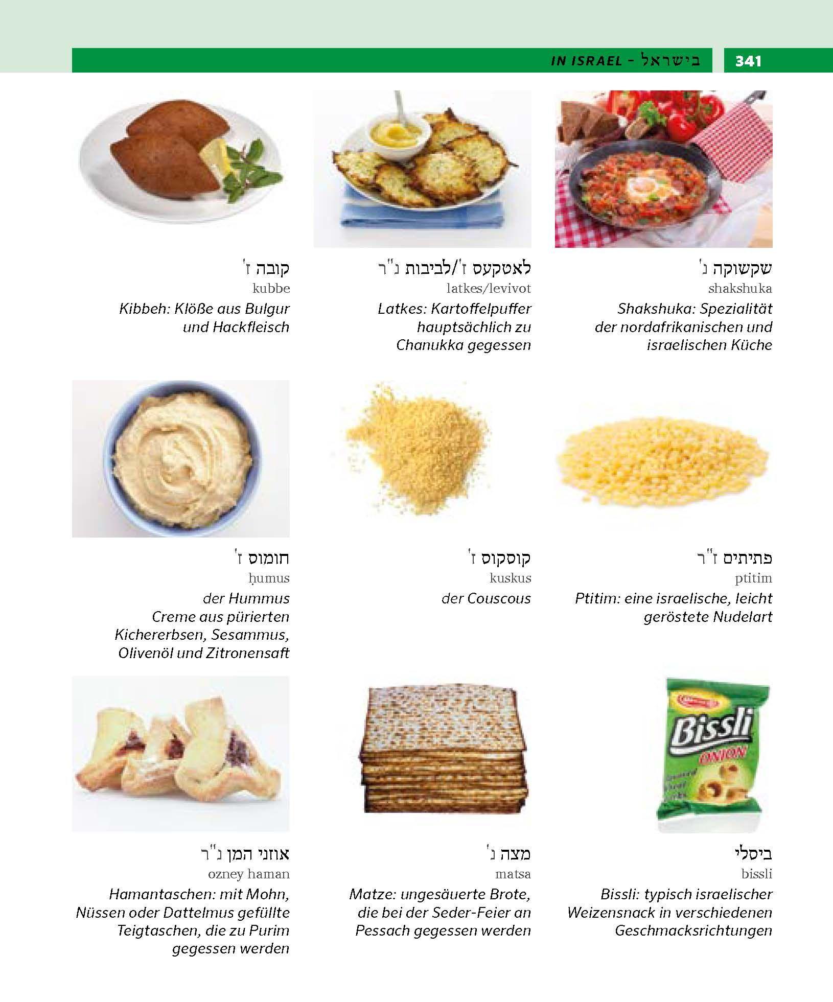 Beispielinhalt (Bild) PONS Bildwörterbuch Hebräisch