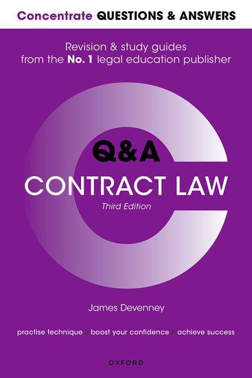 Vorderes Coverbild Concentrate Questions and Answers Contract Law