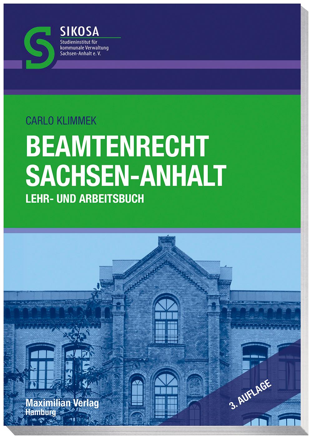 Vorderes Coverbild Beamtenrecht Sachsen-Anhalt